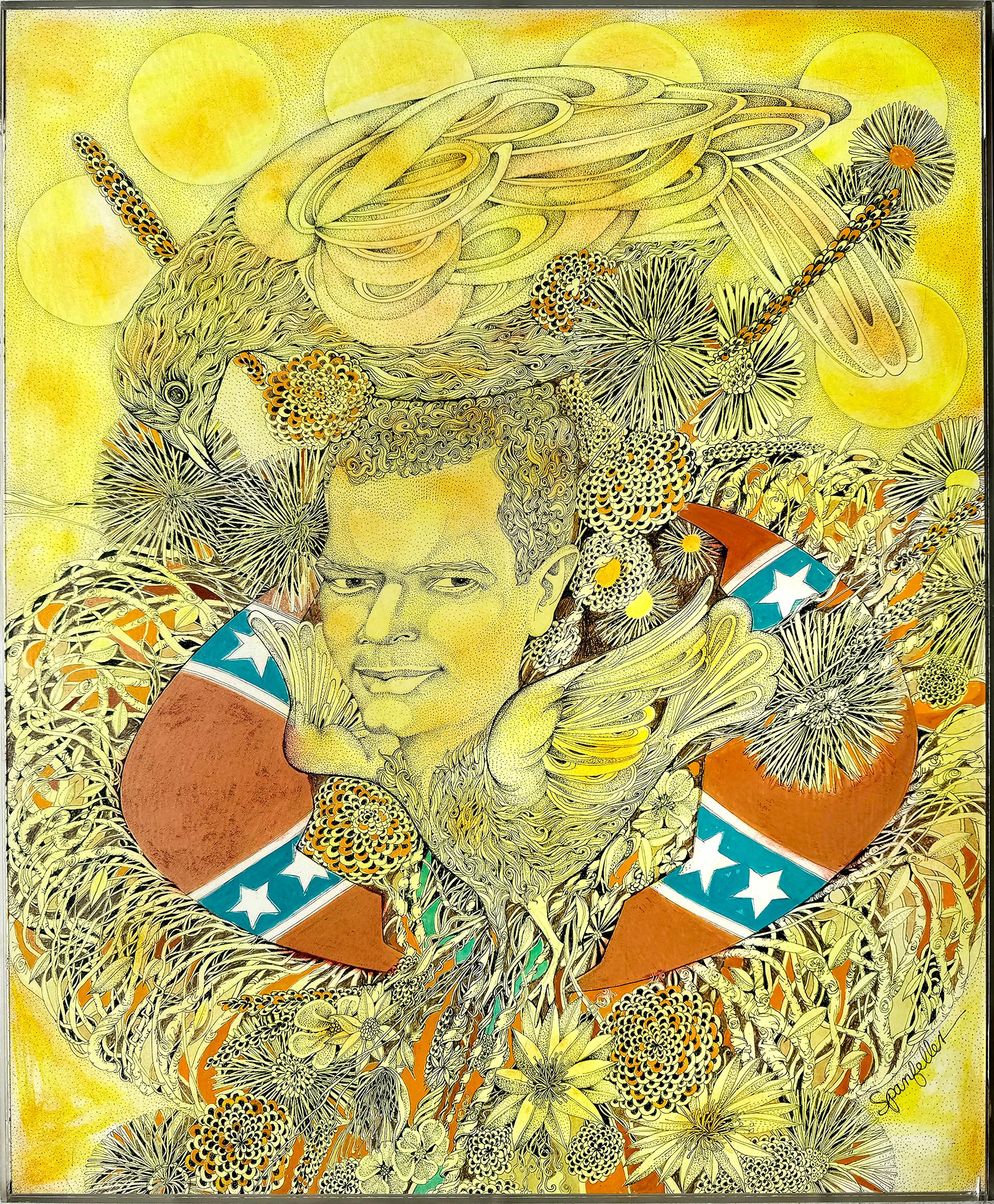 Moderne Zeichnungen und Aquarellbilder