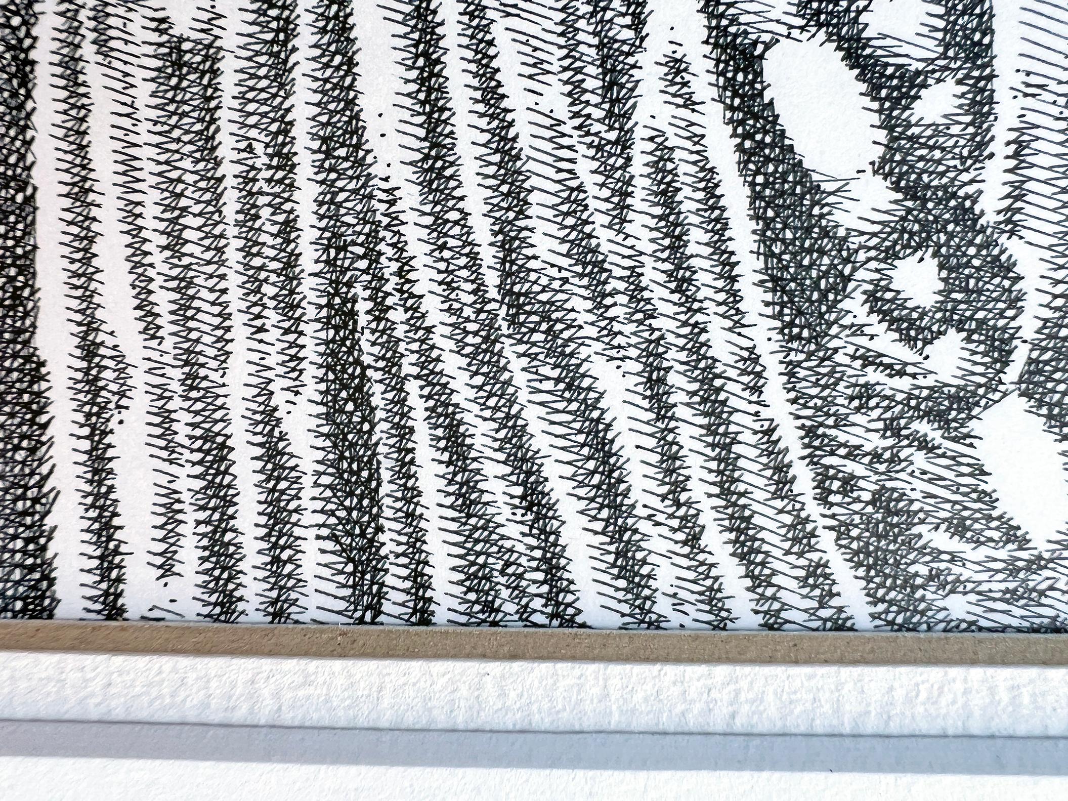 Indianerporträt in Feder und Tinte (Amerikanischer Realismus), Art, von Murray Tinkelman