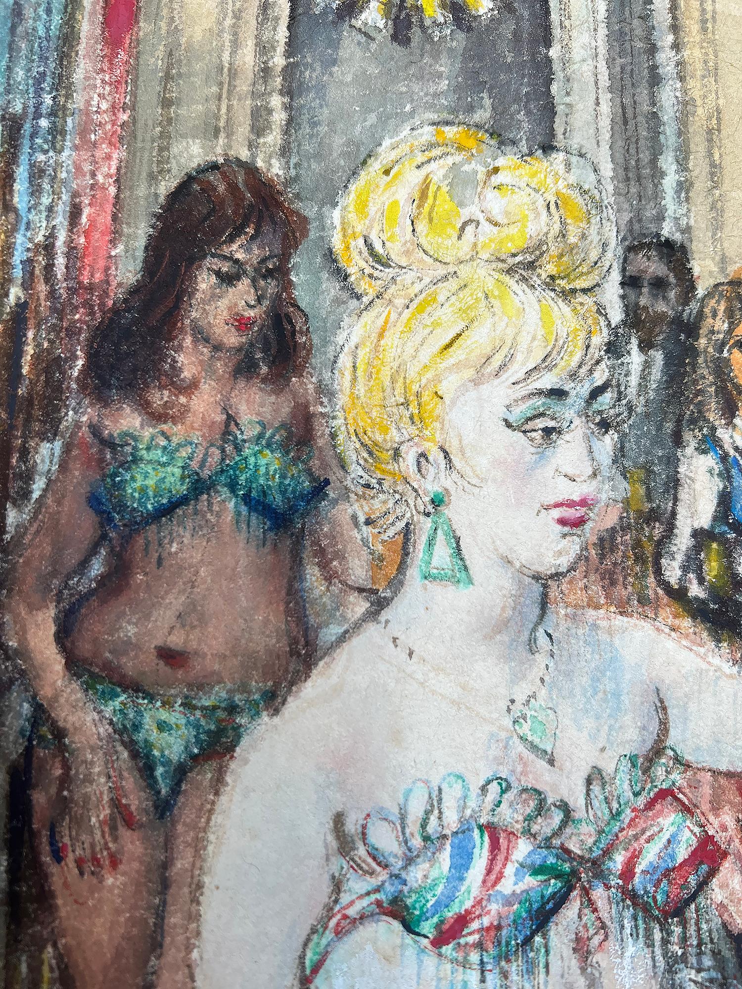 Frolic Club IV - New York City in den 1960er Jahren - Strip Club Düstere Sozialrealismus (Amerikanischer Realismus), Art, von Philip Reisman