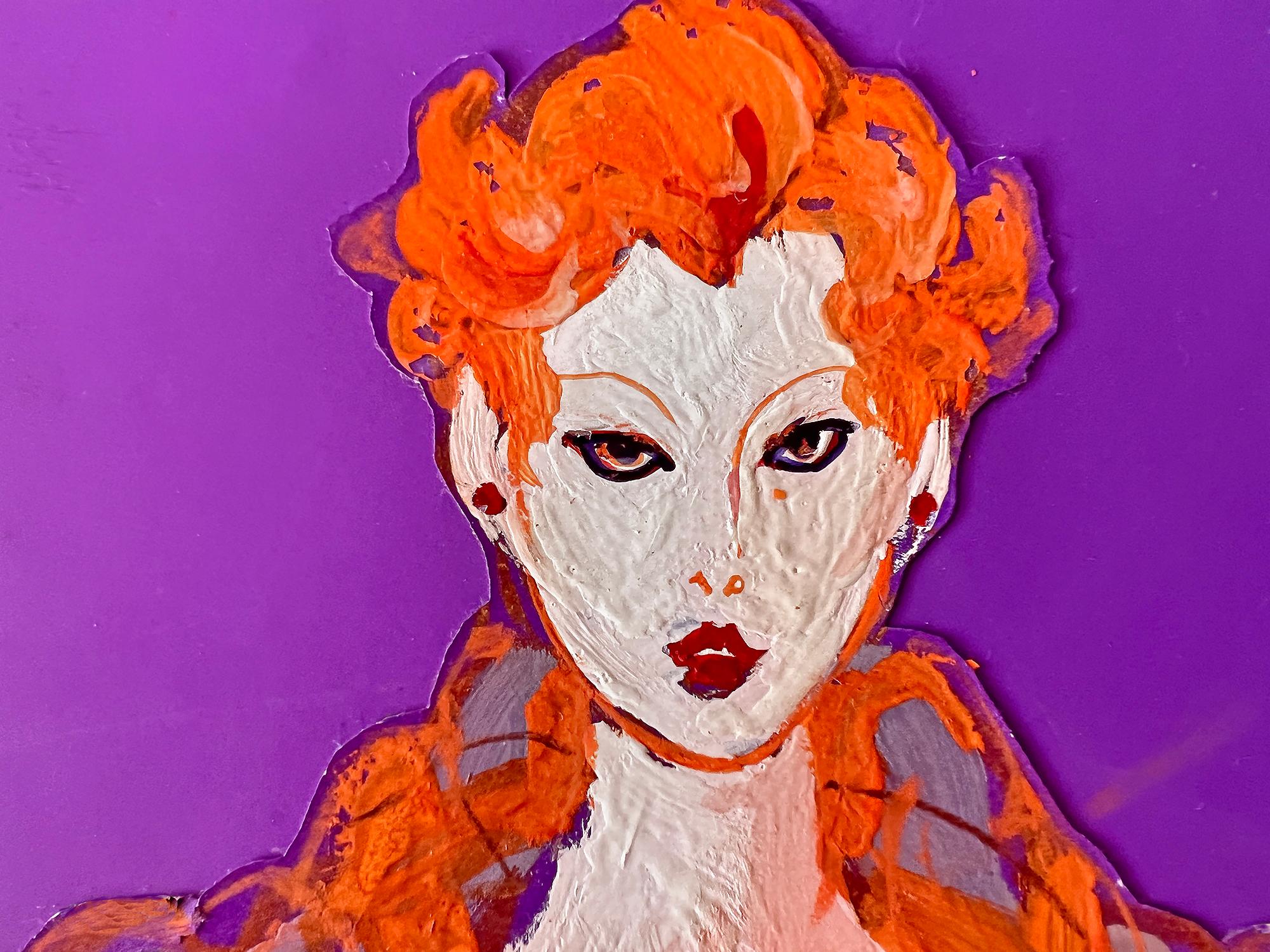 Redheaded model wearing Traina Sport by Kay Unger and Jesper Nyeboe. 
Illustration published on the cover of Women's Wear Daily, February 25, 1971. Gouache on paper. 420x253 mm; 16 1/2x10 inches, sheet. Signed, dated, and captioned 