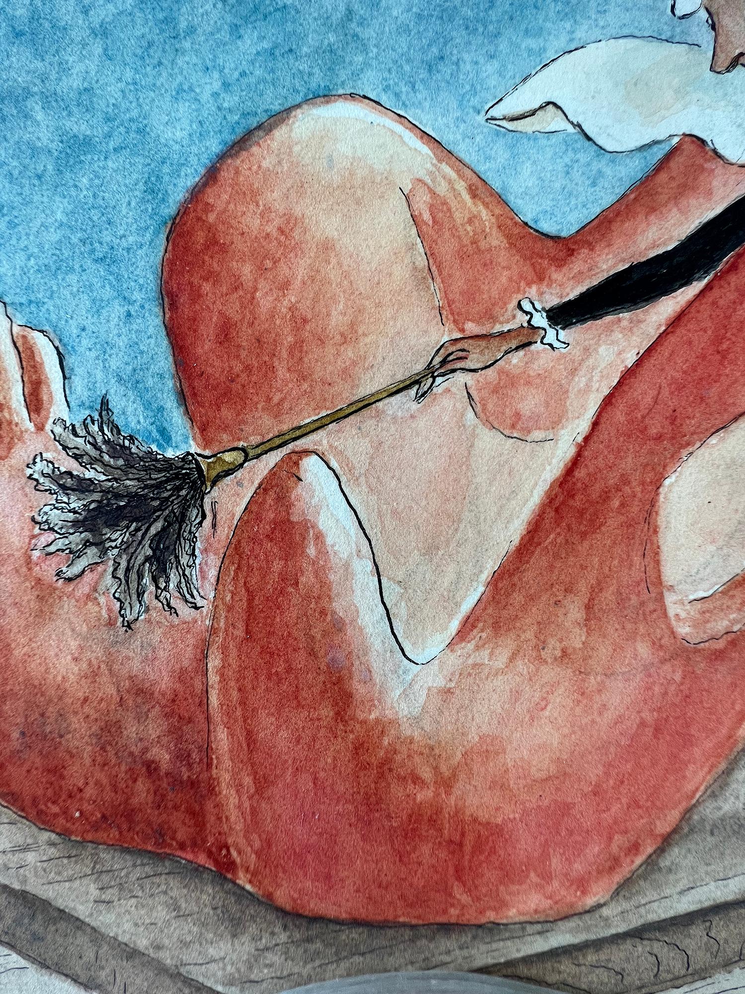 Struggle Class Struggle – Fay the Maid Dusts Henry Moore – New Yorker Magazine? im Angebot 3