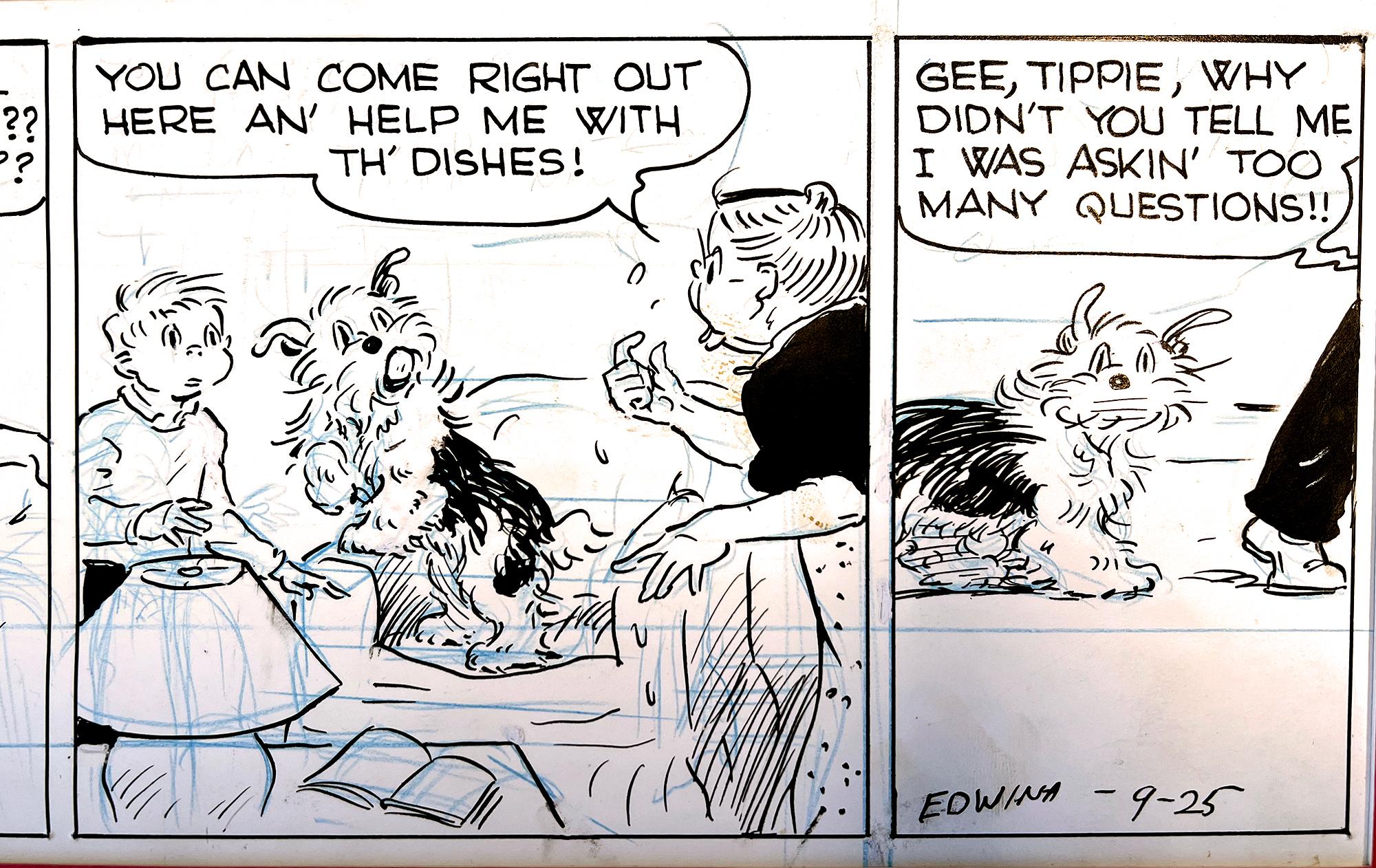 Tippie Comic Strip Original-Kunstwerke  weibliche Cartoonist im Angebot 1