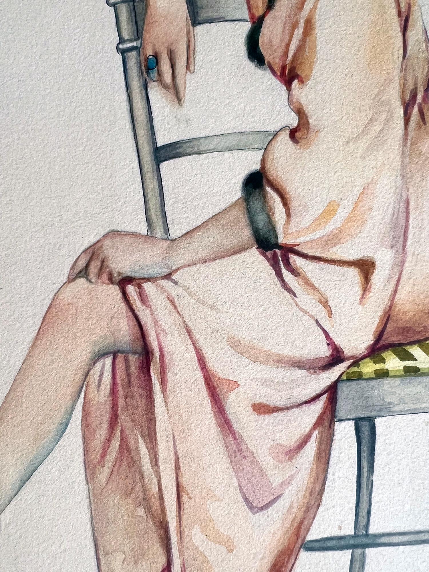  Risque Pedicure von Angel,   Les Ongles, Boudoir-Stil, weibliche Illustration im Angebot 2