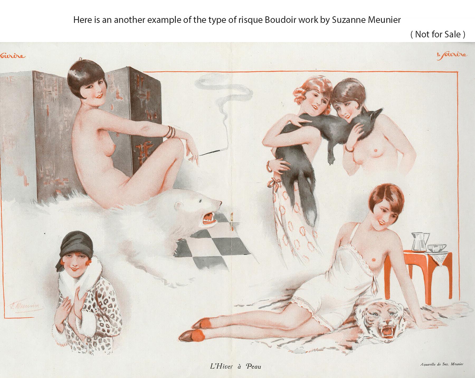 Risque Pedicure von Angel,   Les Ongles, Boudoir-Stil, weibliche Illustration im Angebot 9