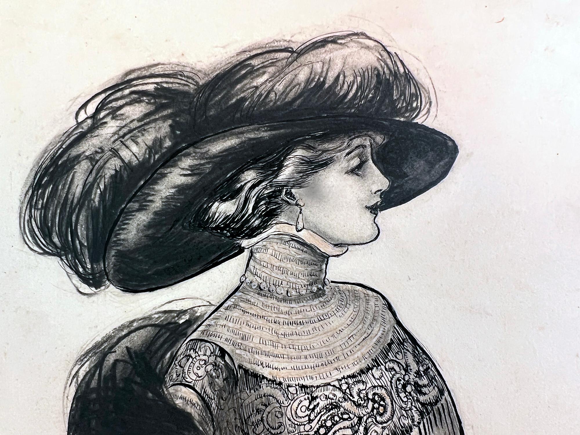 Vogue-Zeitschriftenillustration der Jahrhundertwende – Illustratorin – Art von Helen Dryden