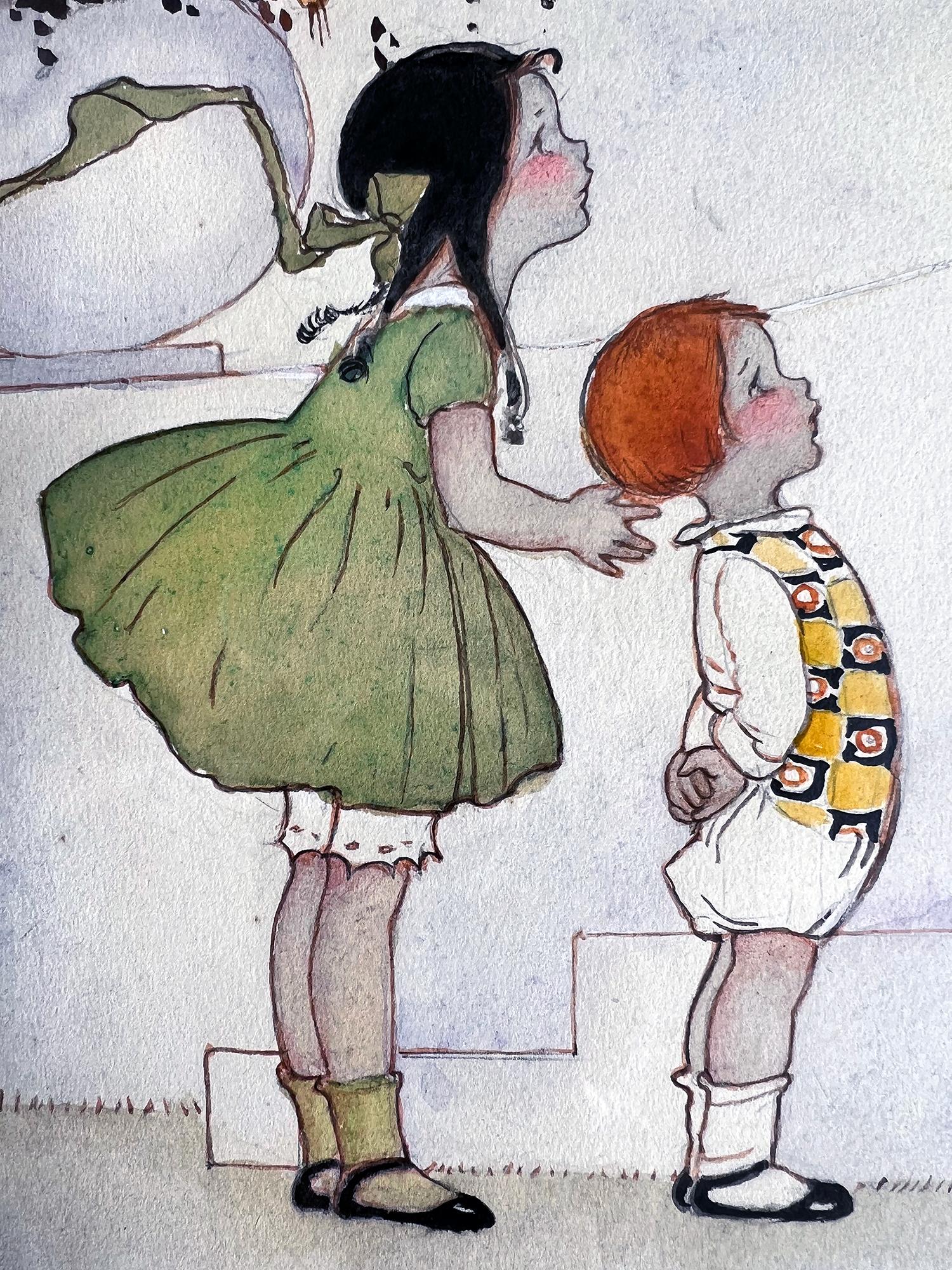 Kinderbuch-Illustrator  -  Gänseblümchen, Kinder und Blumen  (Art nouveau), Art, von Margaret Evans Price