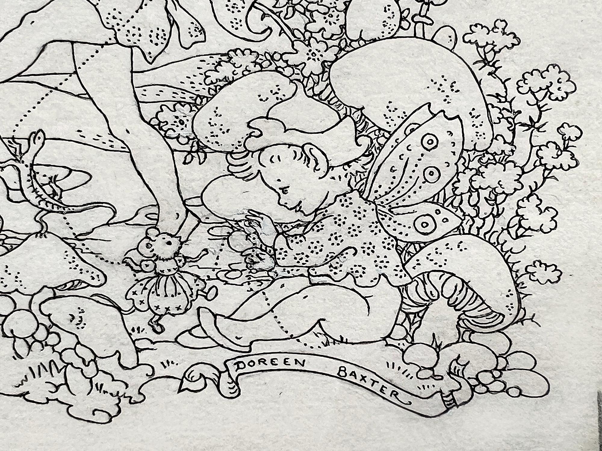 Racconto del paese delle meraviglie  - Fiaba  -  Illustratrice donna in vendita 5
