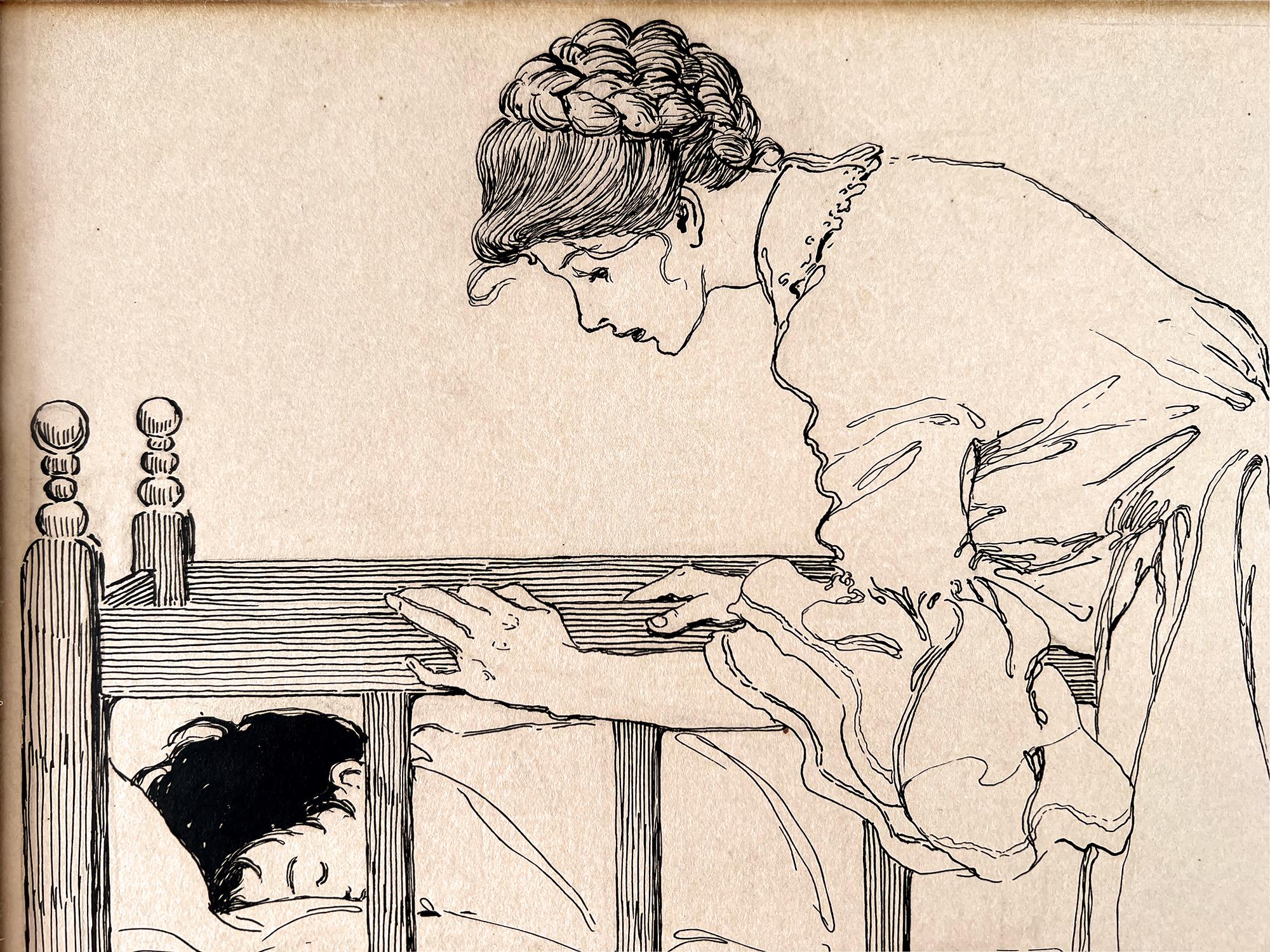 Mutter mit Kind,  Goldenes Zeitalter der Illustration  – Art von Jessie Willcox Smith