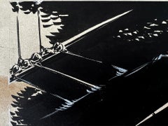 Regata del Equipo de Remo Sculling,  Revista Life - Ilustrador afroamericano