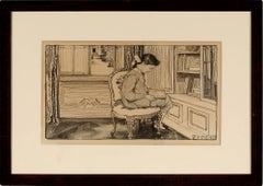 Chica estudiosa leyendo un libro - Educación de las mujeres - Ilustradora