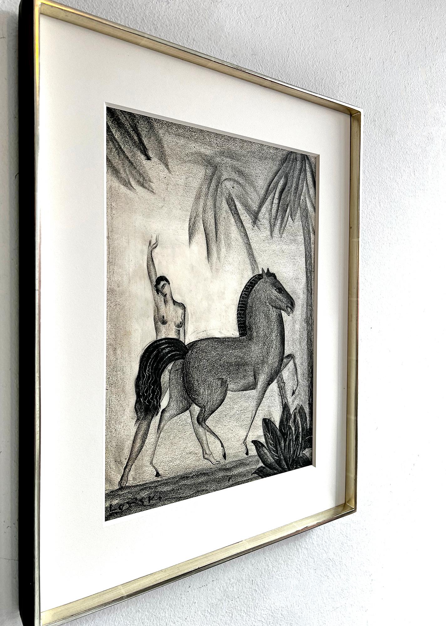 Art Deco Prancing Horse with Female Nude  For Sale 6