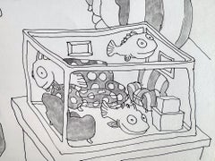 Fish Bowl Looks Like the Living Room -School of Macabre Charles Addams