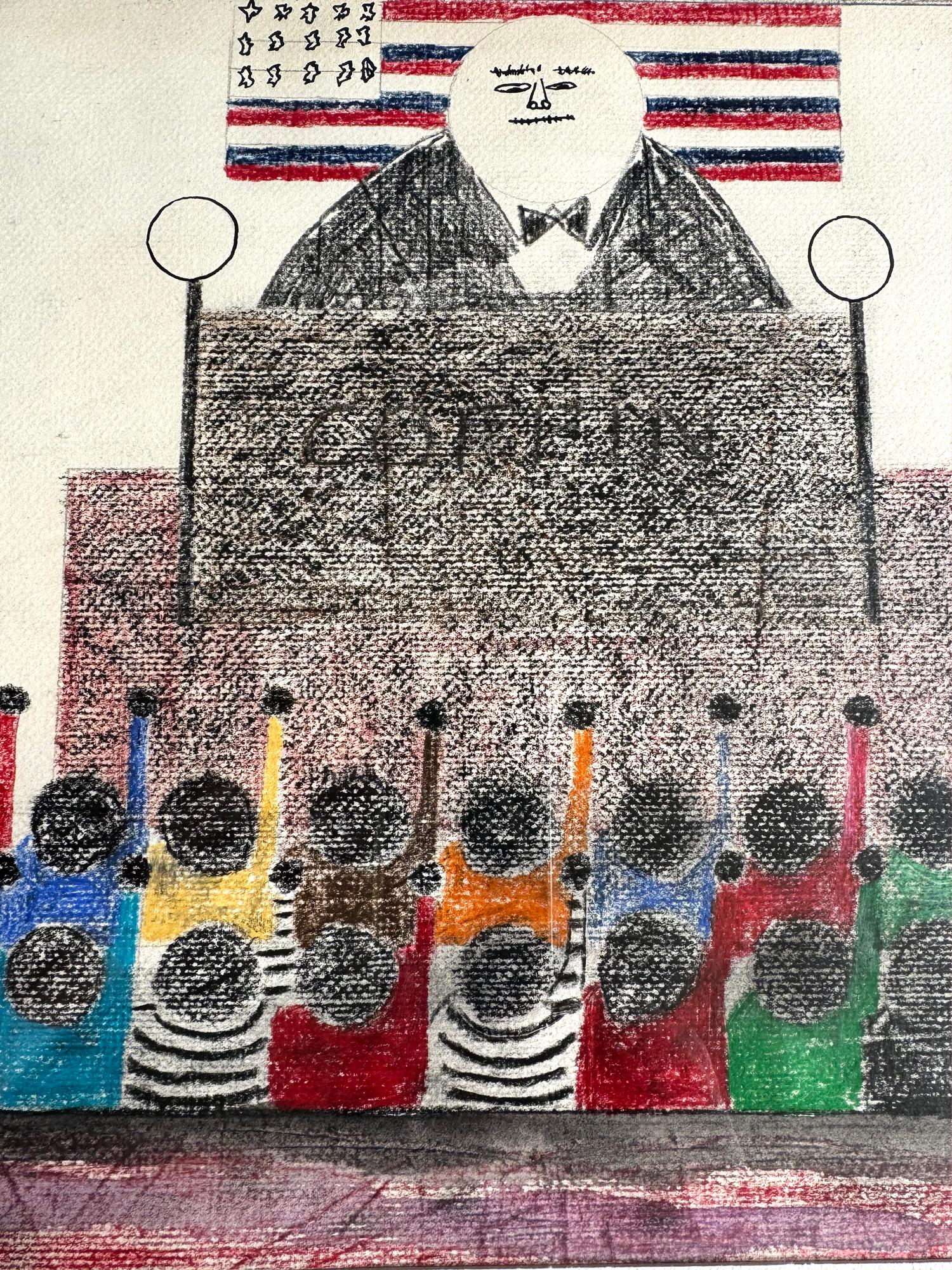 Juicios a las Panteras Negras - Movimiento por los Derechos Civiles  Violencia policial Afroamericana - Art moderno estadounidense de Vincent D Smith