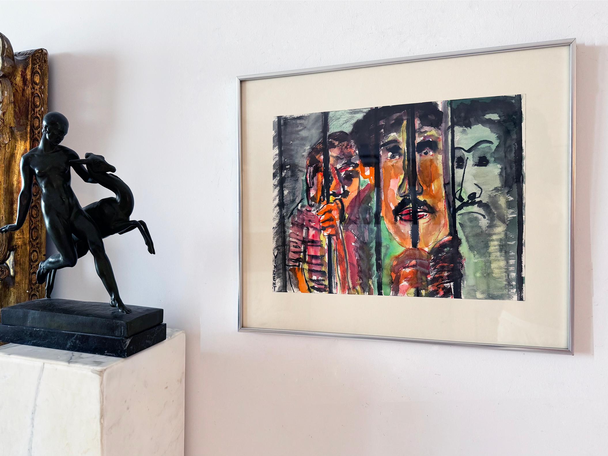 Poder Negro, Prisioneros del Motín de la Prisión de Attica  Justicia racial - Arte afroamericano en venta 6