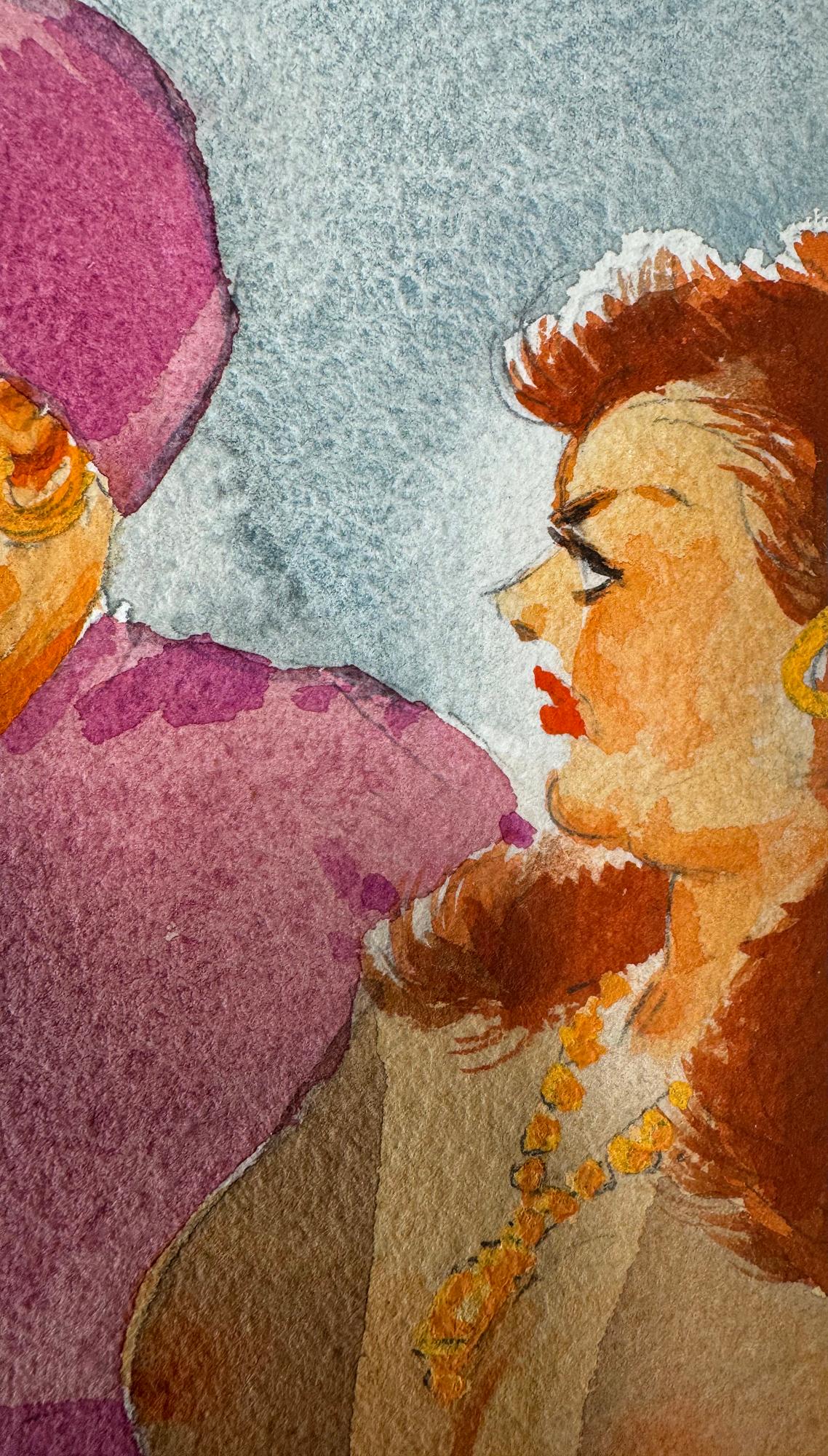 Harem : Illustration de jeune fille nue sexy pour Playboy.  Premier illustrateur noir en vente 2