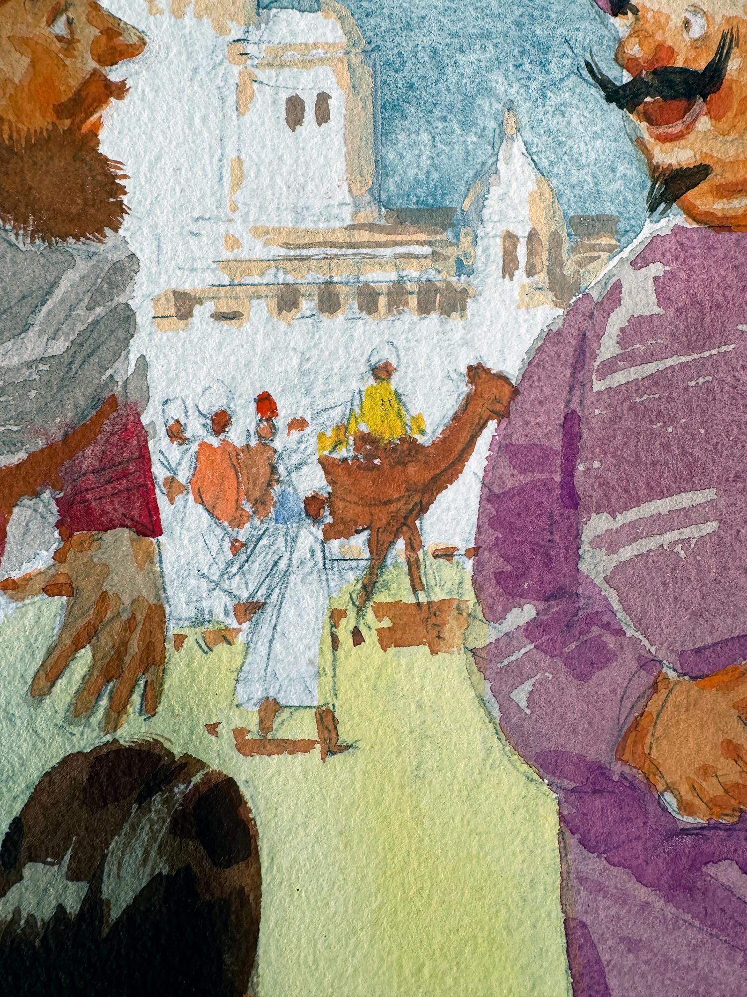 Harem : Illustration de jeune fille nue sexy pour Playboy.  Premier illustrateur noir en vente 3