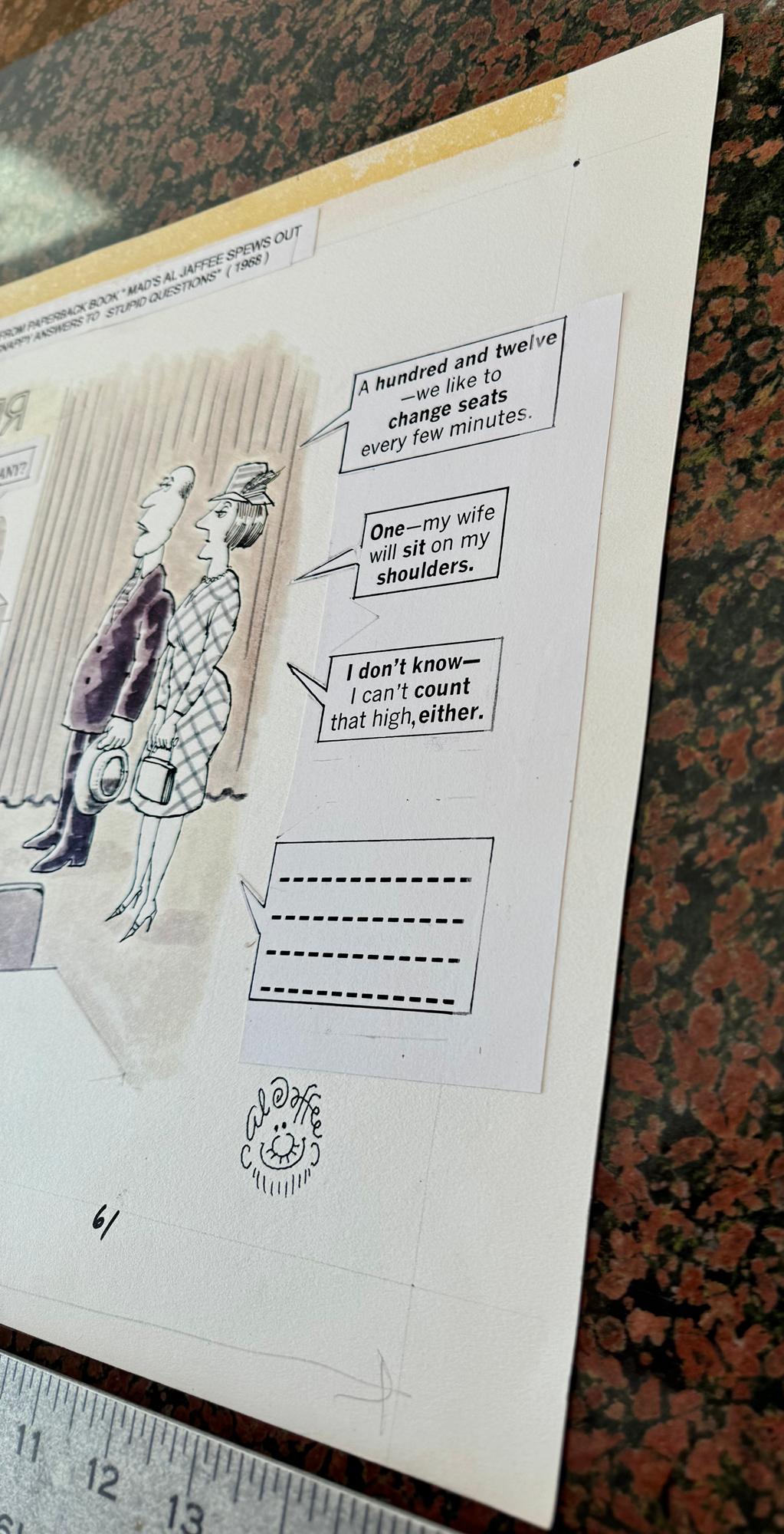 Risposte rapide a domande stupide - Mad Magazine - Tavolo per quanti ristoranti? in vendita 3