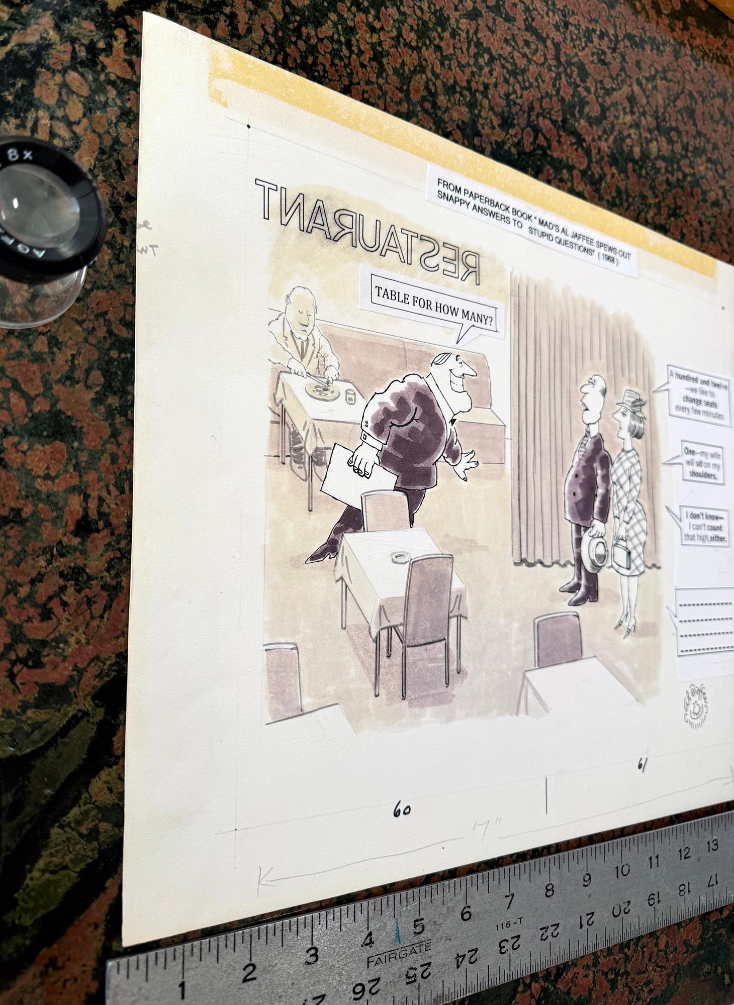 Risposte rapide a domande stupide - Mad Magazine - Tavolo per quanti ristoranti? in vendita 2