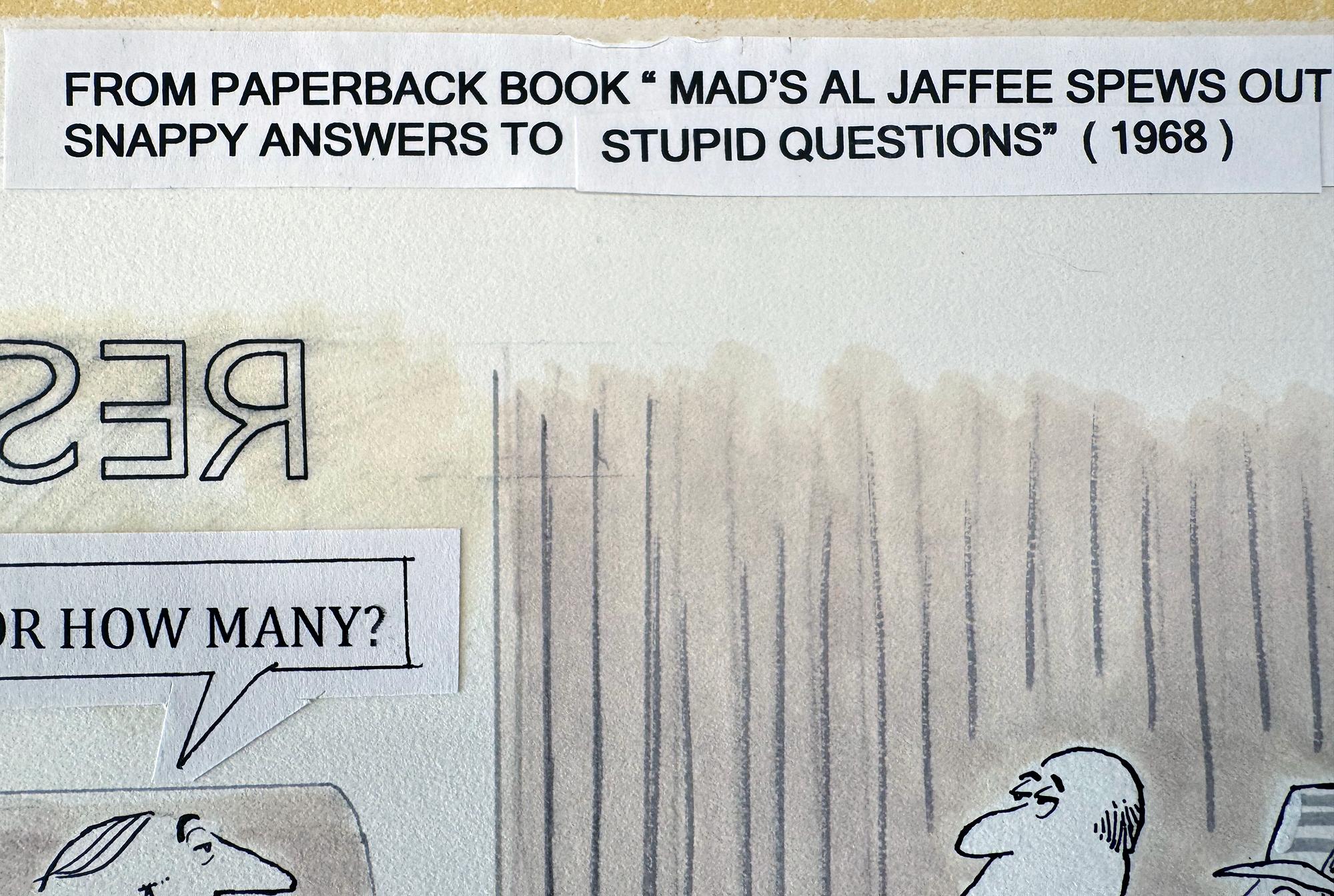 Risposte rapide a domande stupide - Mad Magazine - Tavolo per quanti ristoranti? in vendita 1