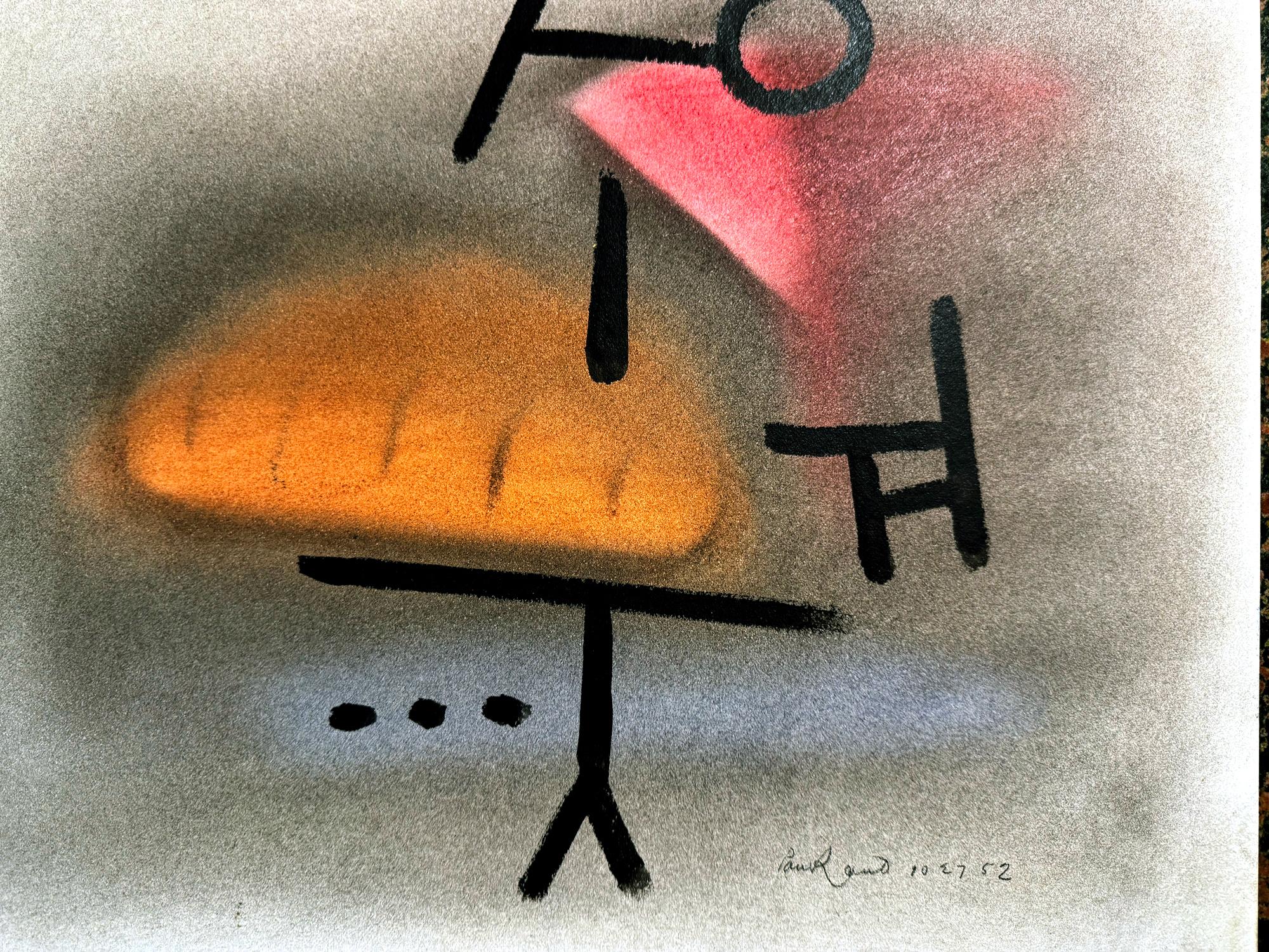 Asian Calligraphic Shapes Over Biomorphic Forms For Sale 4