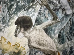 Australian Aboriginal Fairy Tale in Jungle Scene Fantasy like Paul Gauguin