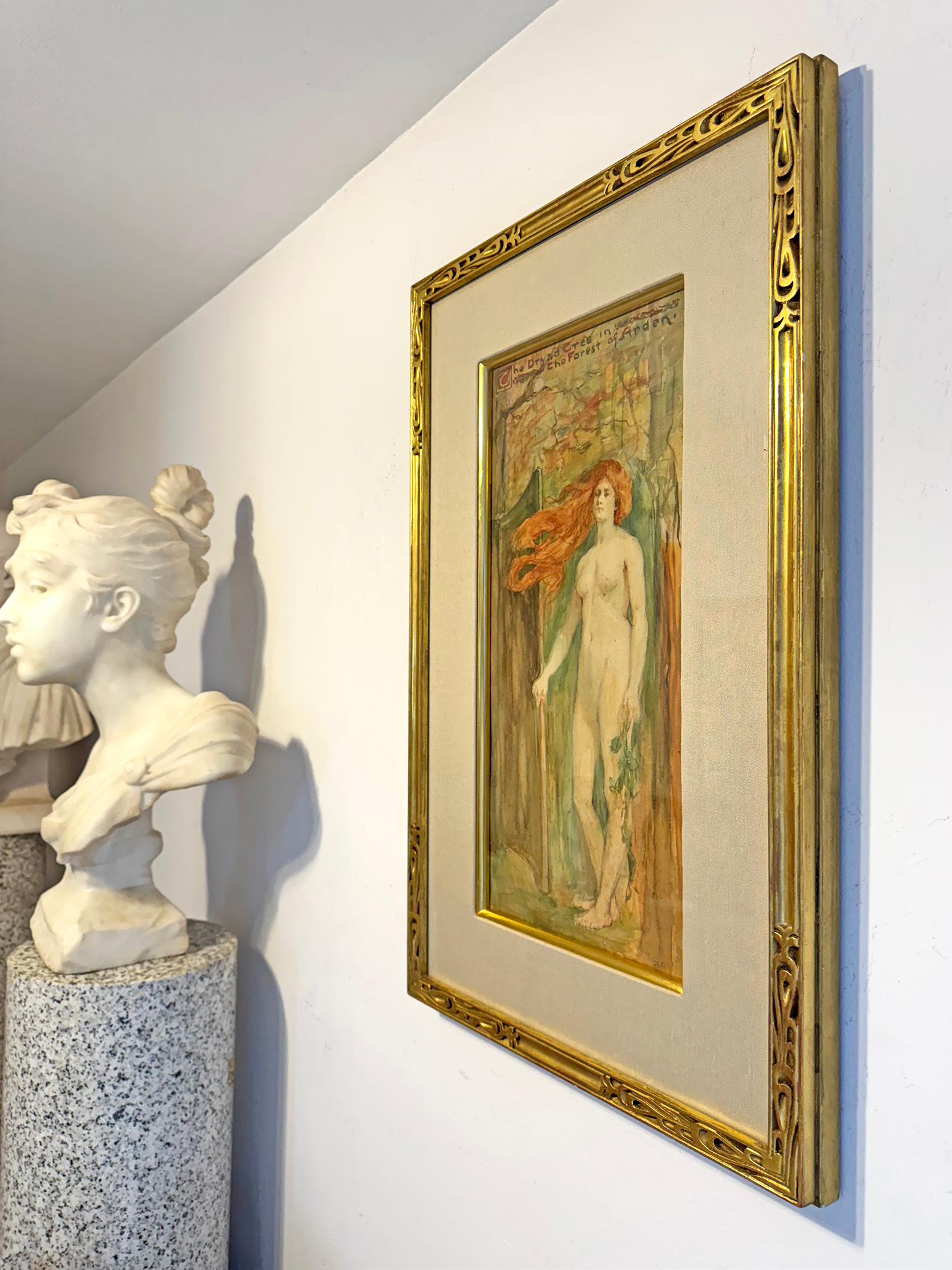 Jugendstil Weiblicher Akt William Shakespeare - 