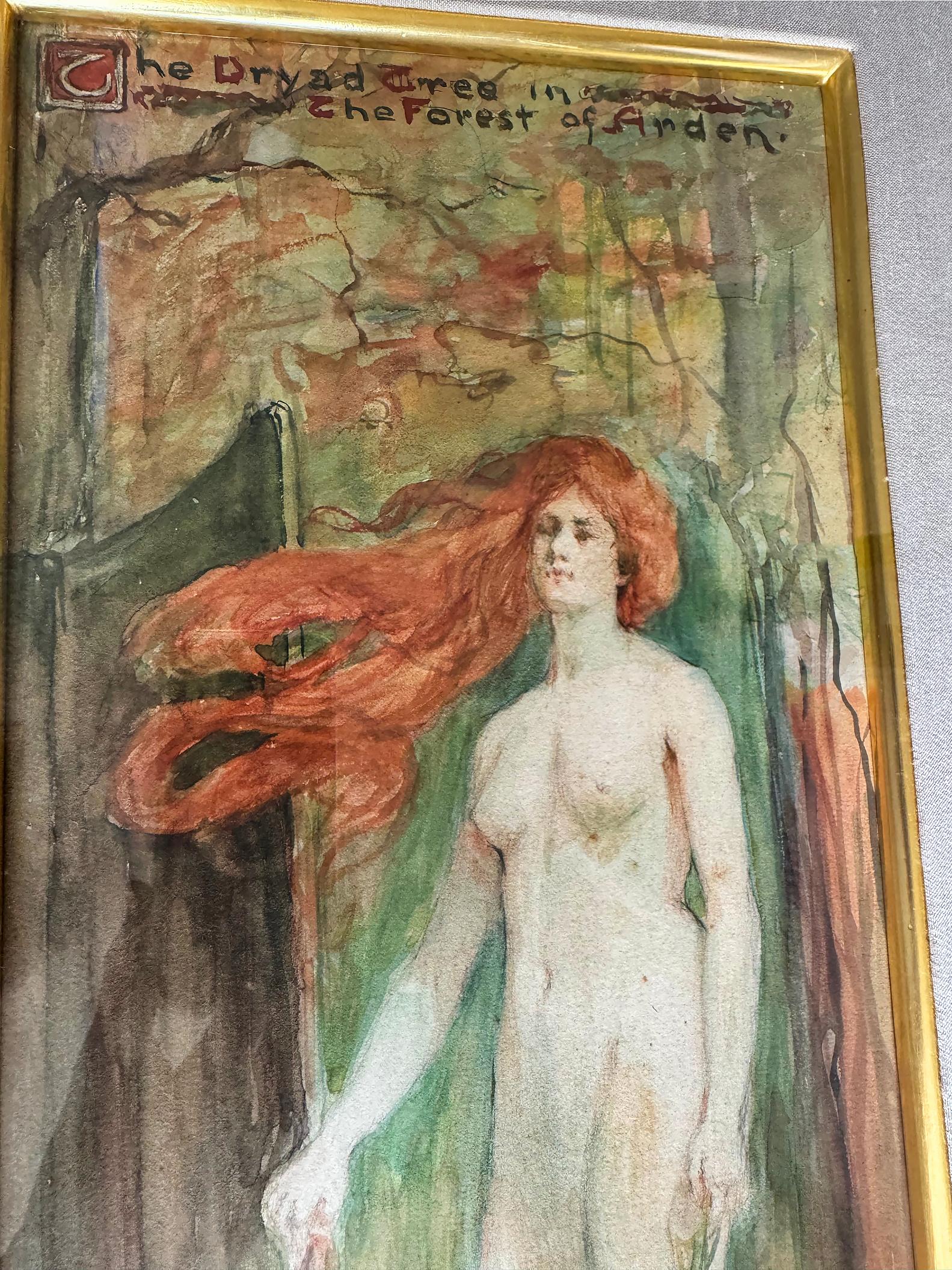 Jugendstil Weiblicher Akt William Shakespeare - 