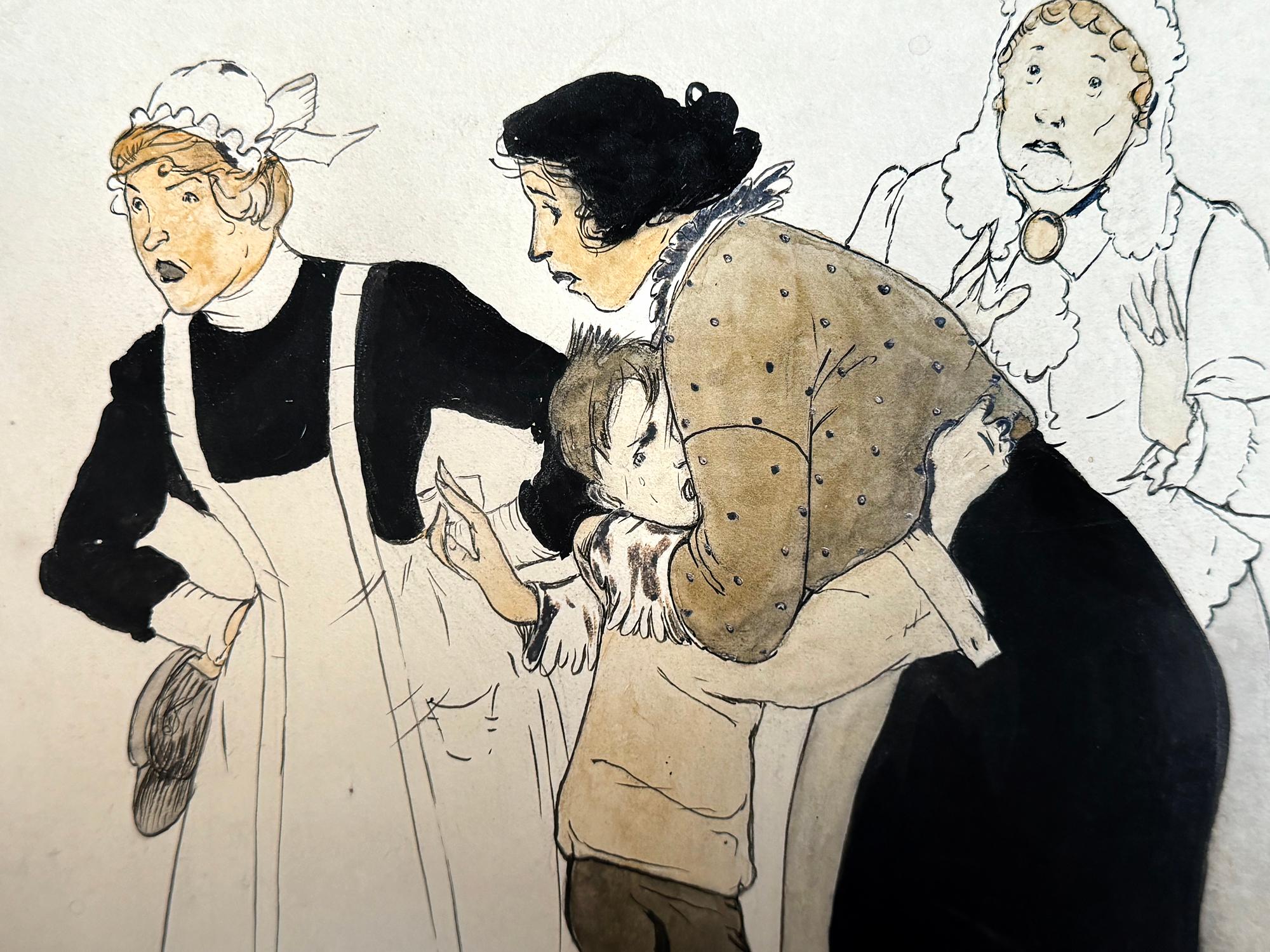 El matón - Arte narrativo de  Ilustradora Edad de Oro de la Ilustración en venta 2