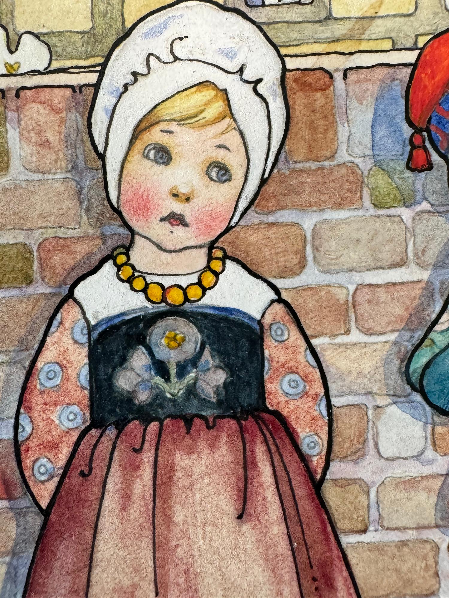 Livre de sagesse pour enfants - Illustration d'une illustratrice féminine - Arts and Crafts en vente 3