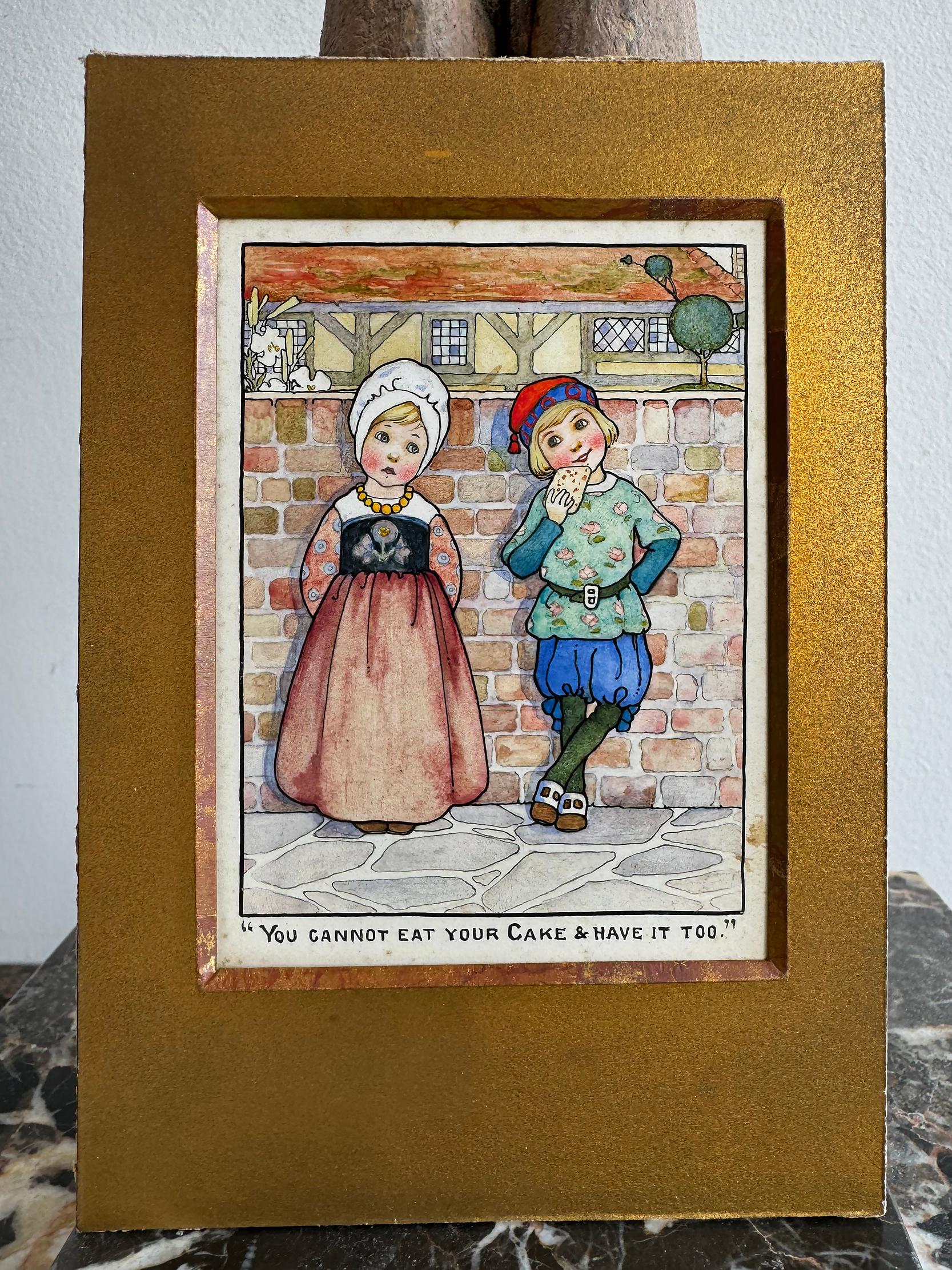 Livre de sagesse pour enfants - Illustration d'une illustratrice féminine - Arts and Crafts en vente 8
