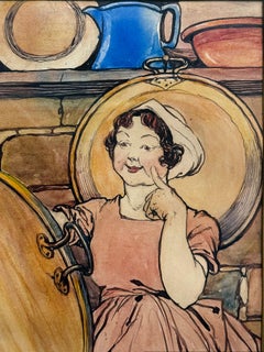 "The Poor Little Bridesmaid" - Female Illustrator - Golden Age of Illustration