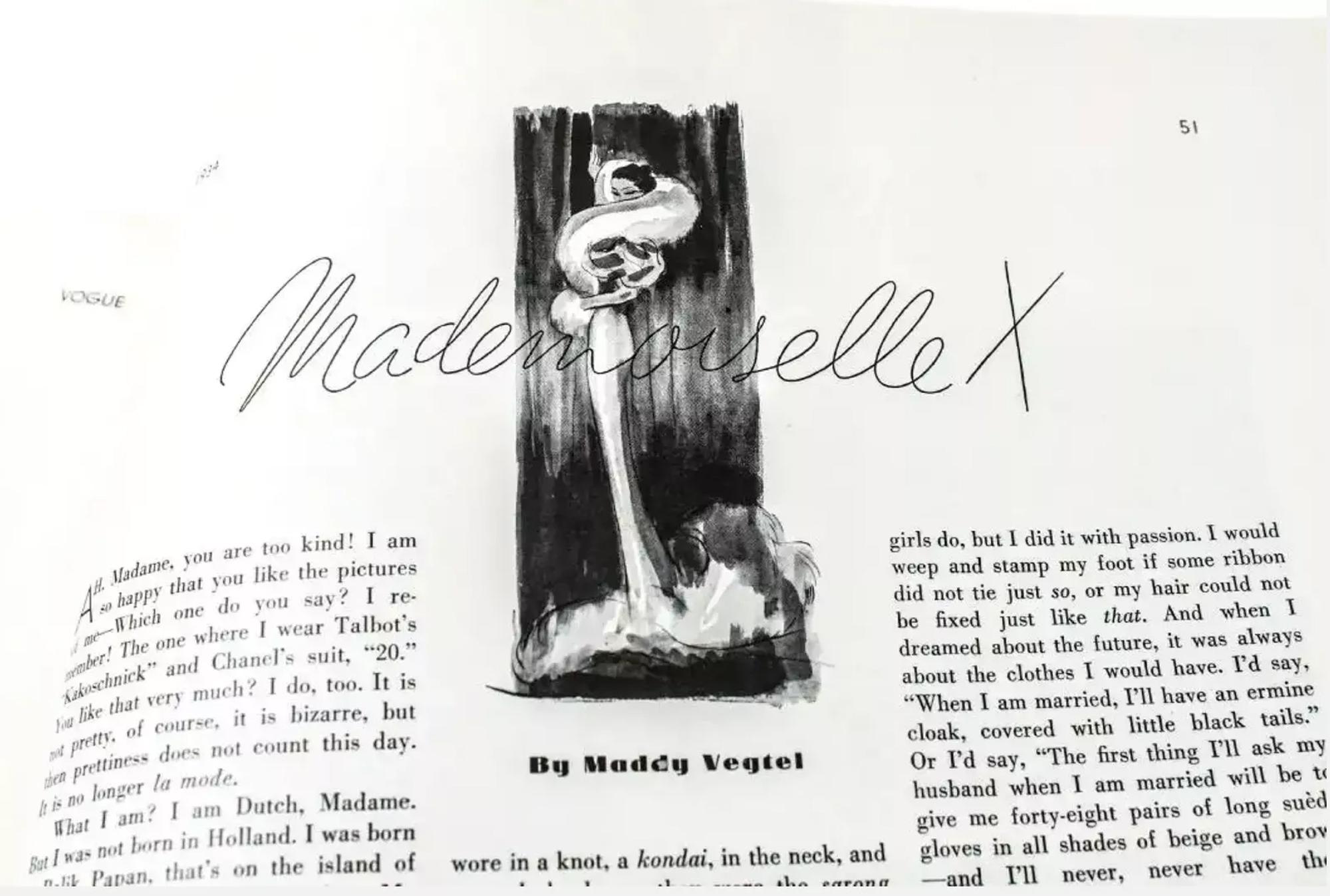 Illustrazione della rivista Vogue - Art di Eduardo Garcia Benito