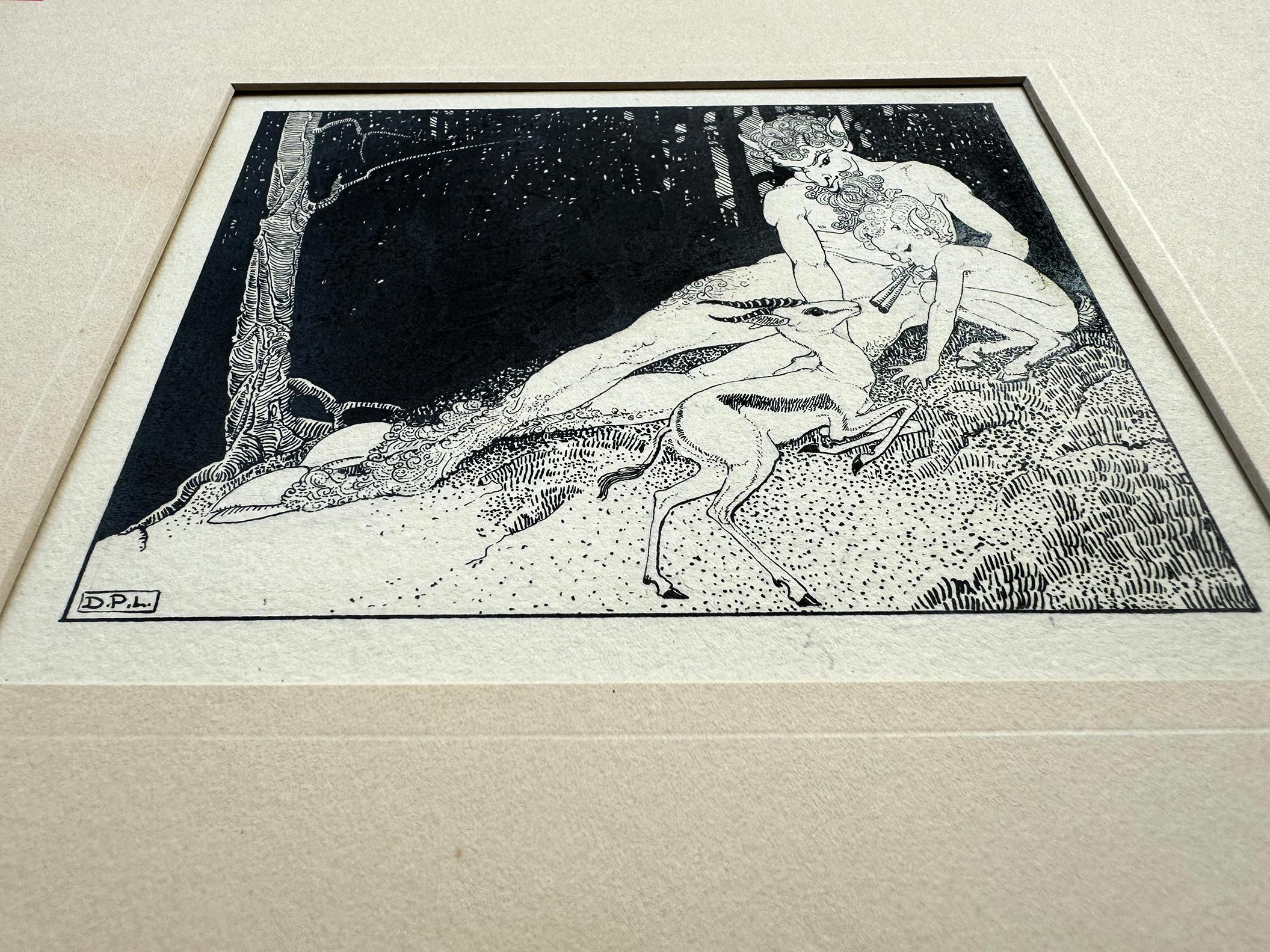Satyre, Pan et cerf -   Mythologie grecque en vente 6
