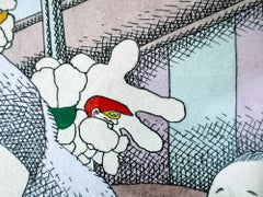 Macabre Cartoon Children's Toys Attack Father - Playboy Cartoon