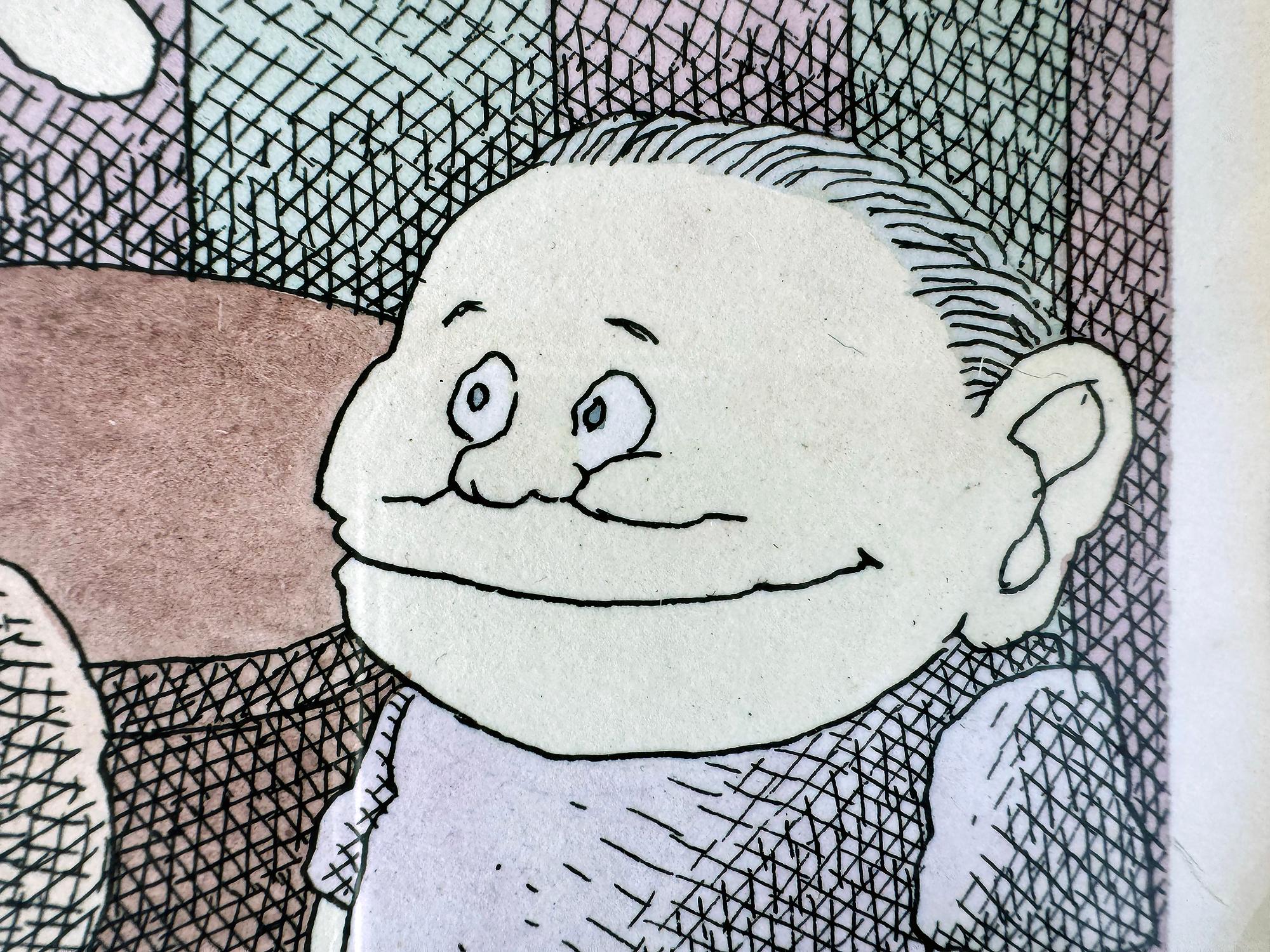 Macabro cartone animato I giocattoli dei bambini attaccano il padre - Cartone animato di Playboy in vendita 2