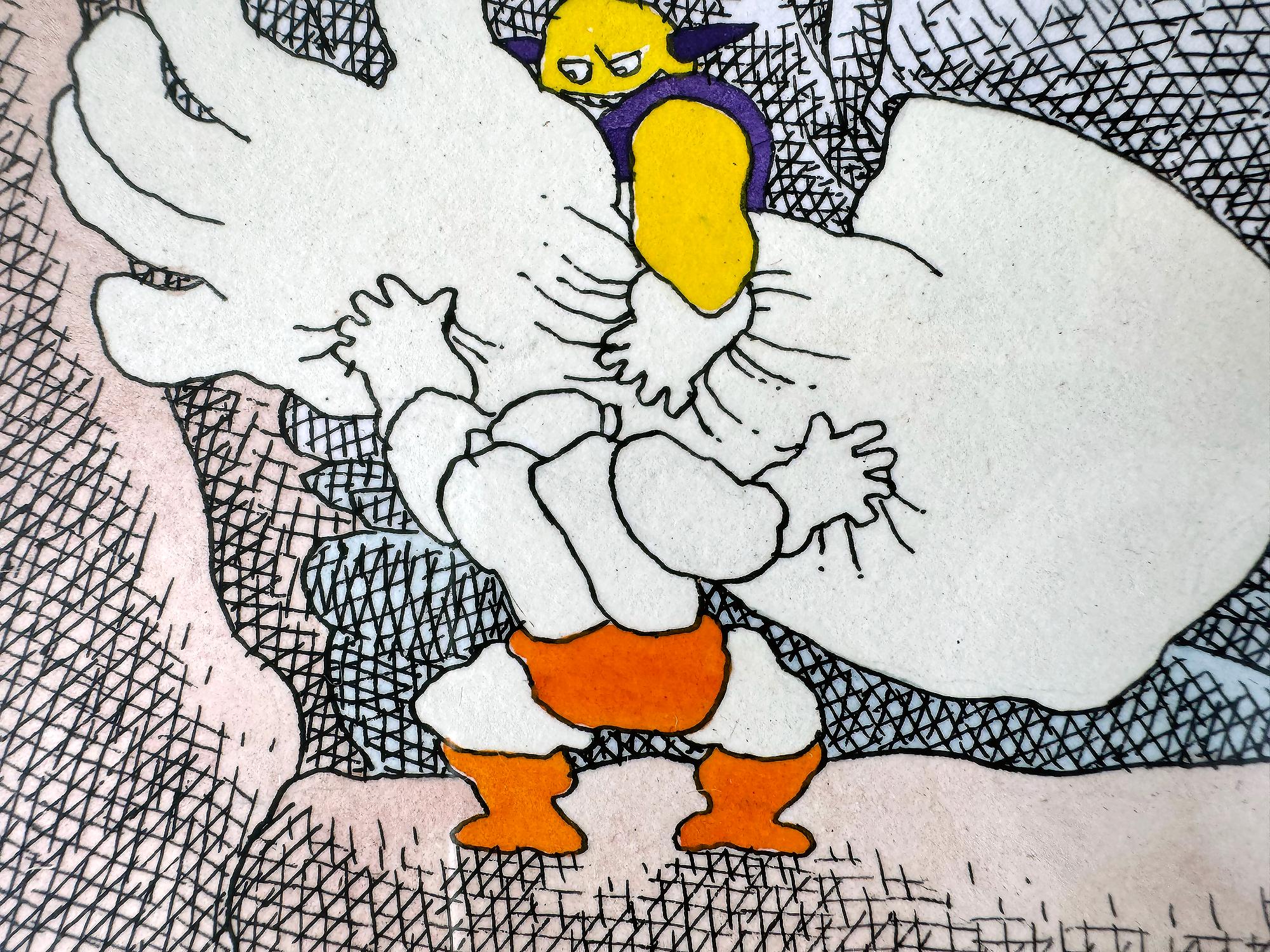 Macabro cartone animato I giocattoli dei bambini attaccano il padre - Cartone animato di Playboy in vendita 1