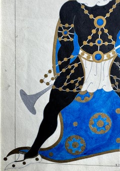 Fool's Paradise Movie Costume Sketch  Cecil B. DeMille - Classic Hollywood