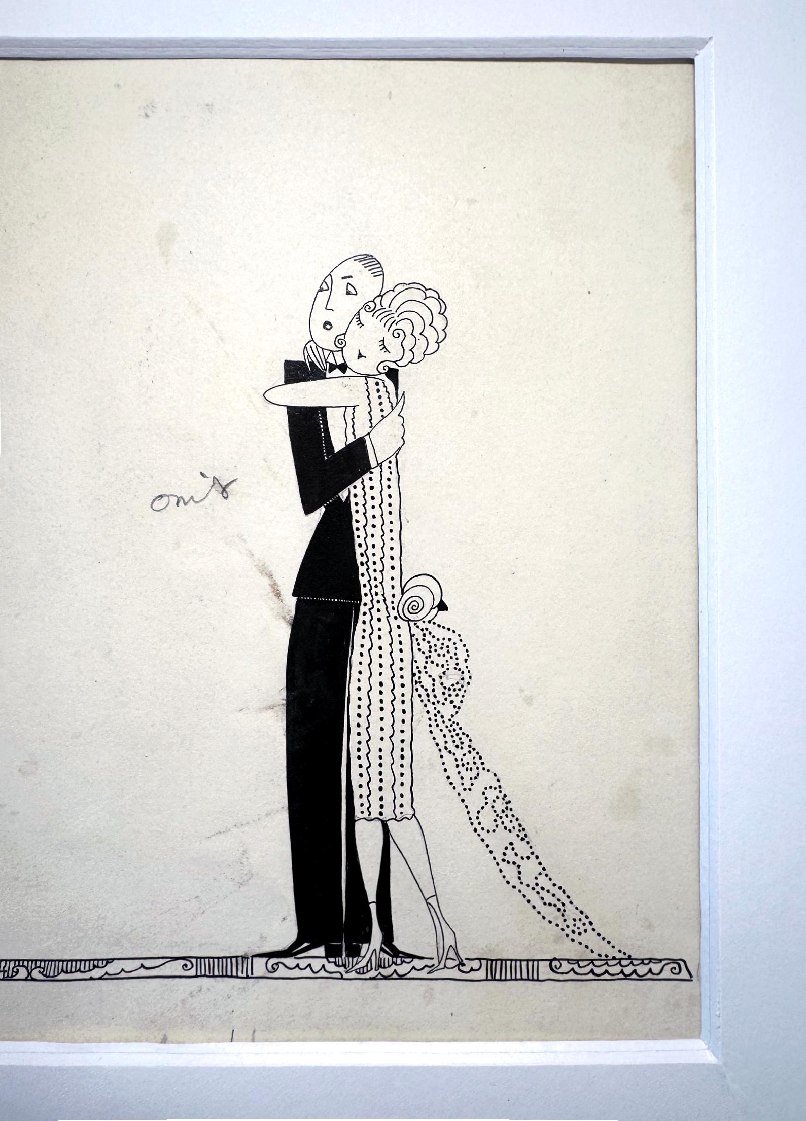 Vanity Fair Illustration High Brow Typen mit Beziehungsproblemen – Art von Anne Harriet Fish