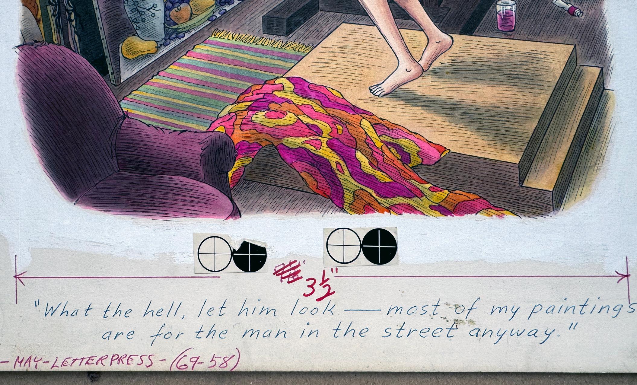 The Male Gaze: Literally,  Playboy Cartoon For Sale 4