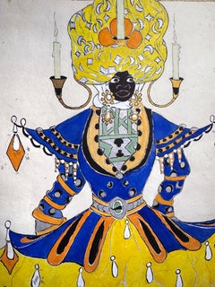 Siam Royal in Candle Headdress - Classic Hollywood Cecil B. DeMille