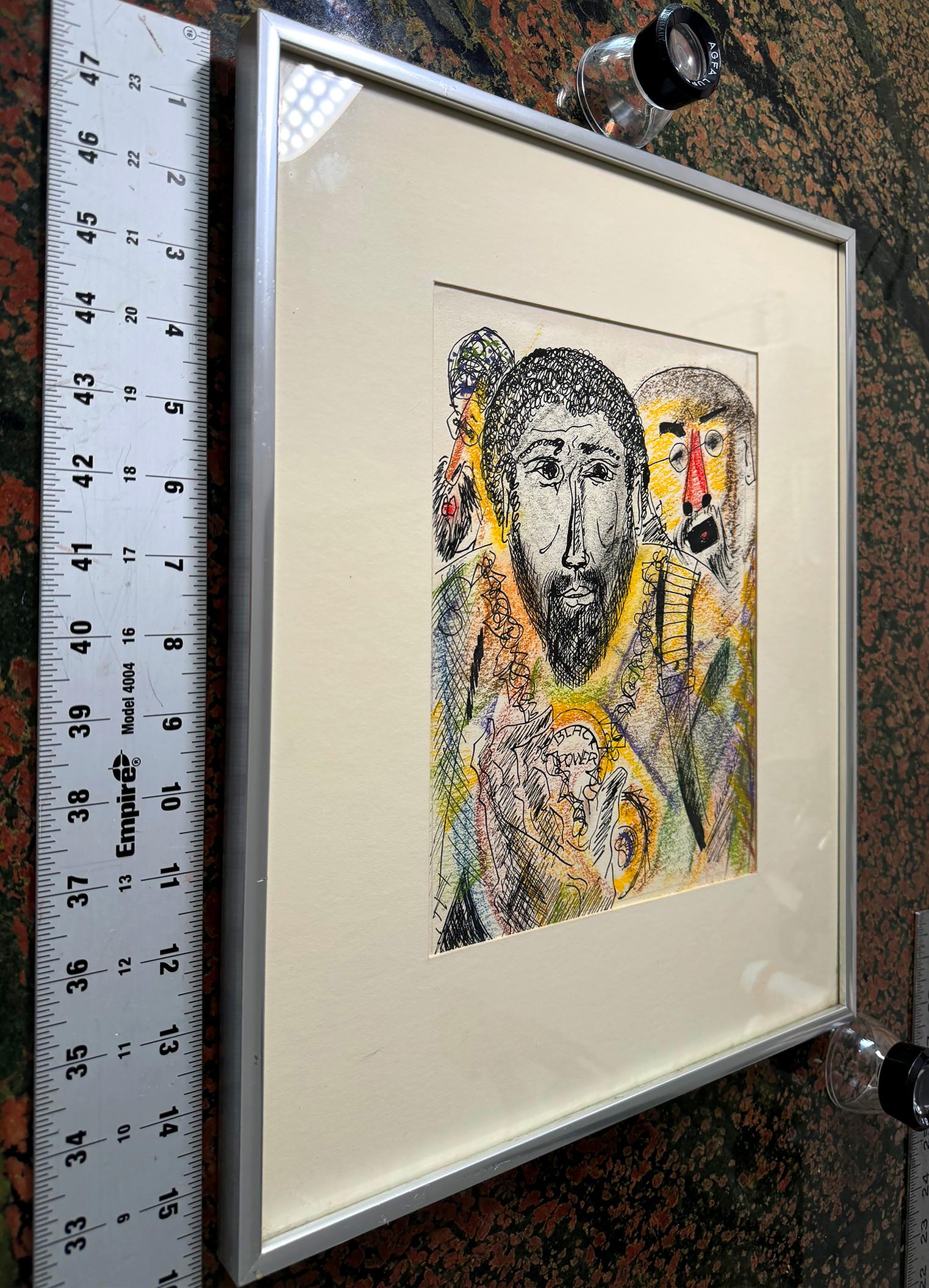 Per coloro che ricordano la fine degli anni '60, vedere questo dipinto è tanto un'opera d'arte quanto un documento storico di un momento di transizione nella storia americana.  All'epoca, un ciondolo Black Power era un concetto nuovo e