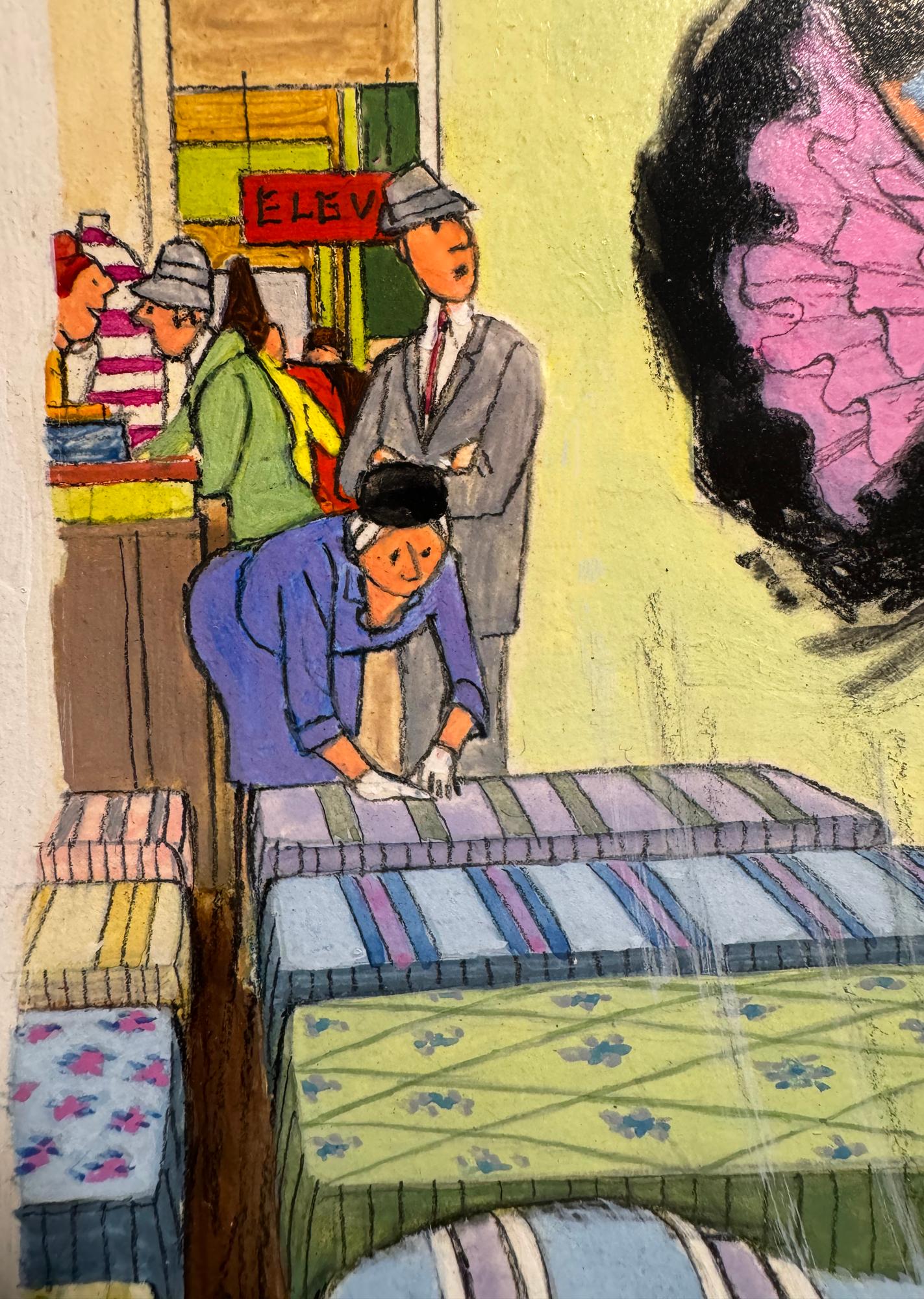 Amantes de la gimnasia - Art moderno estadounidense de Dink Siegel