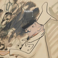 Chef Basting Chicken with Madeline Watching