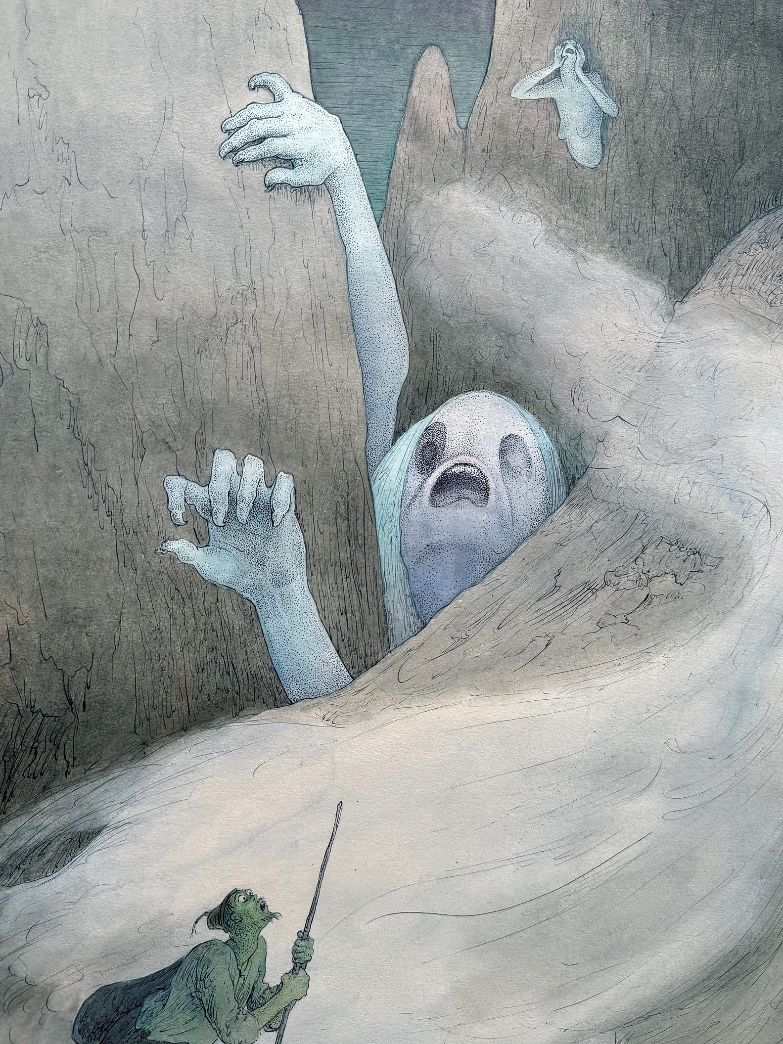 Scary Nightmare Monsters Emerge from the Mountains For Sale 3