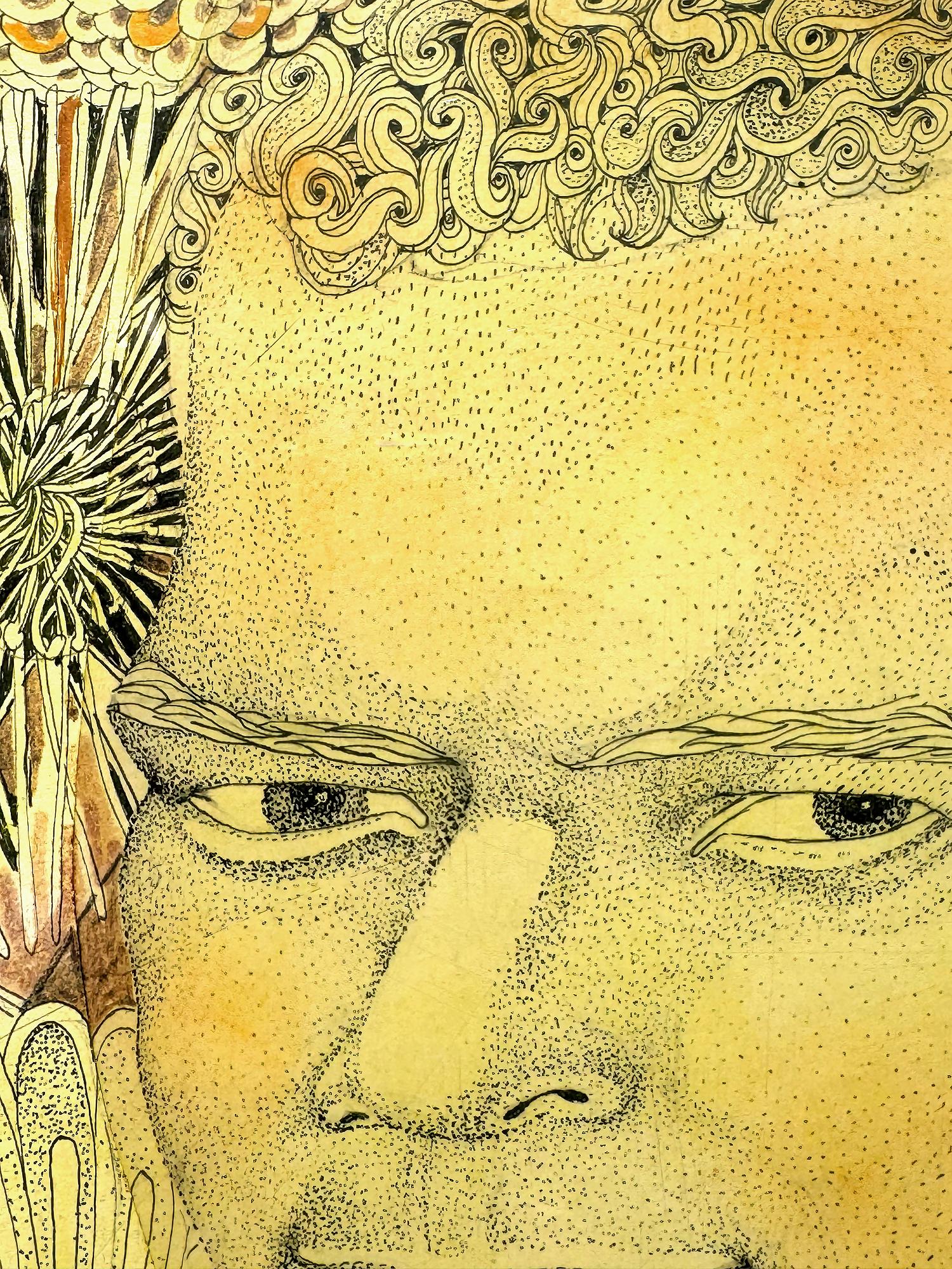 Droits civils, lutte contre le racisme Portrait de l'homme politique noir Julian Bond - Modernisme américain Art par James Spanfeller