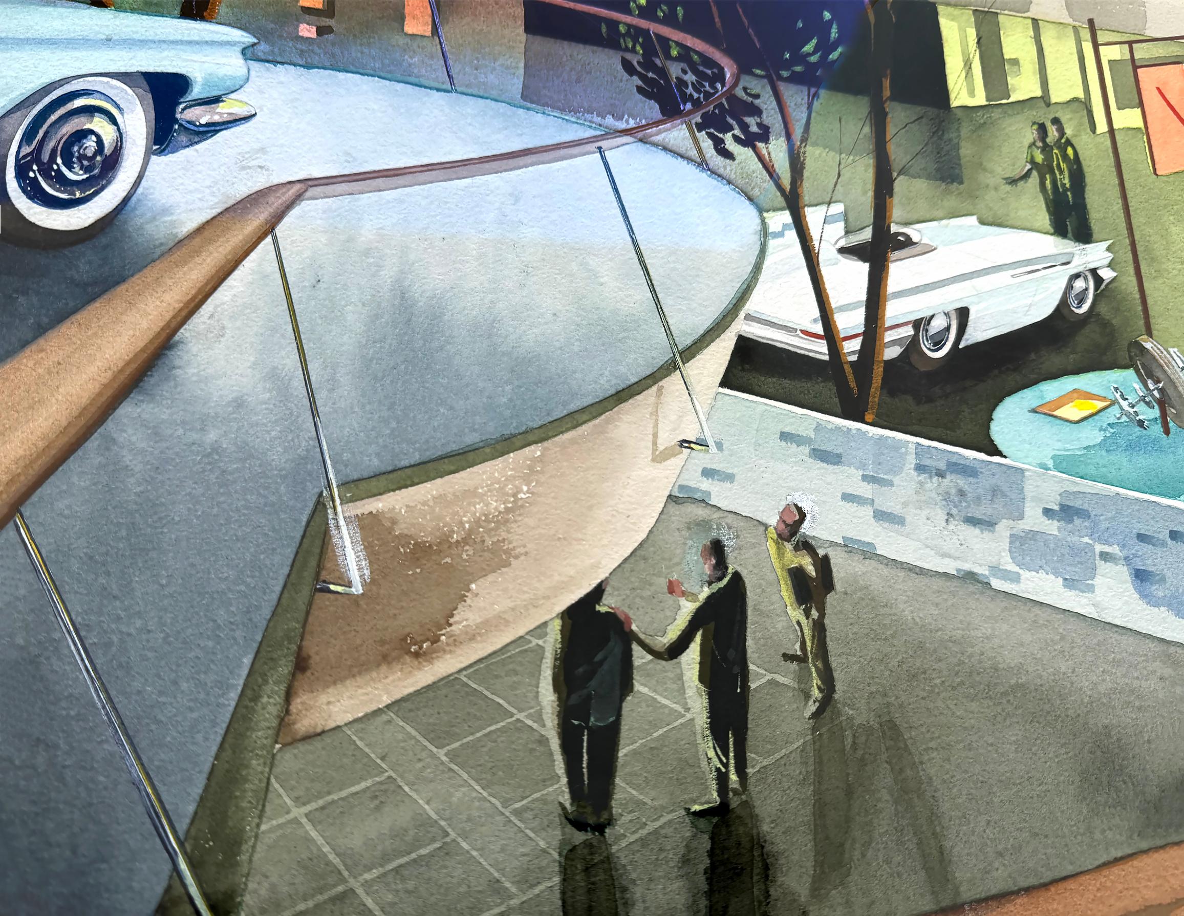 Mid Century Cars - Autohäuser der Zukunft - Automotive im Angebot 7