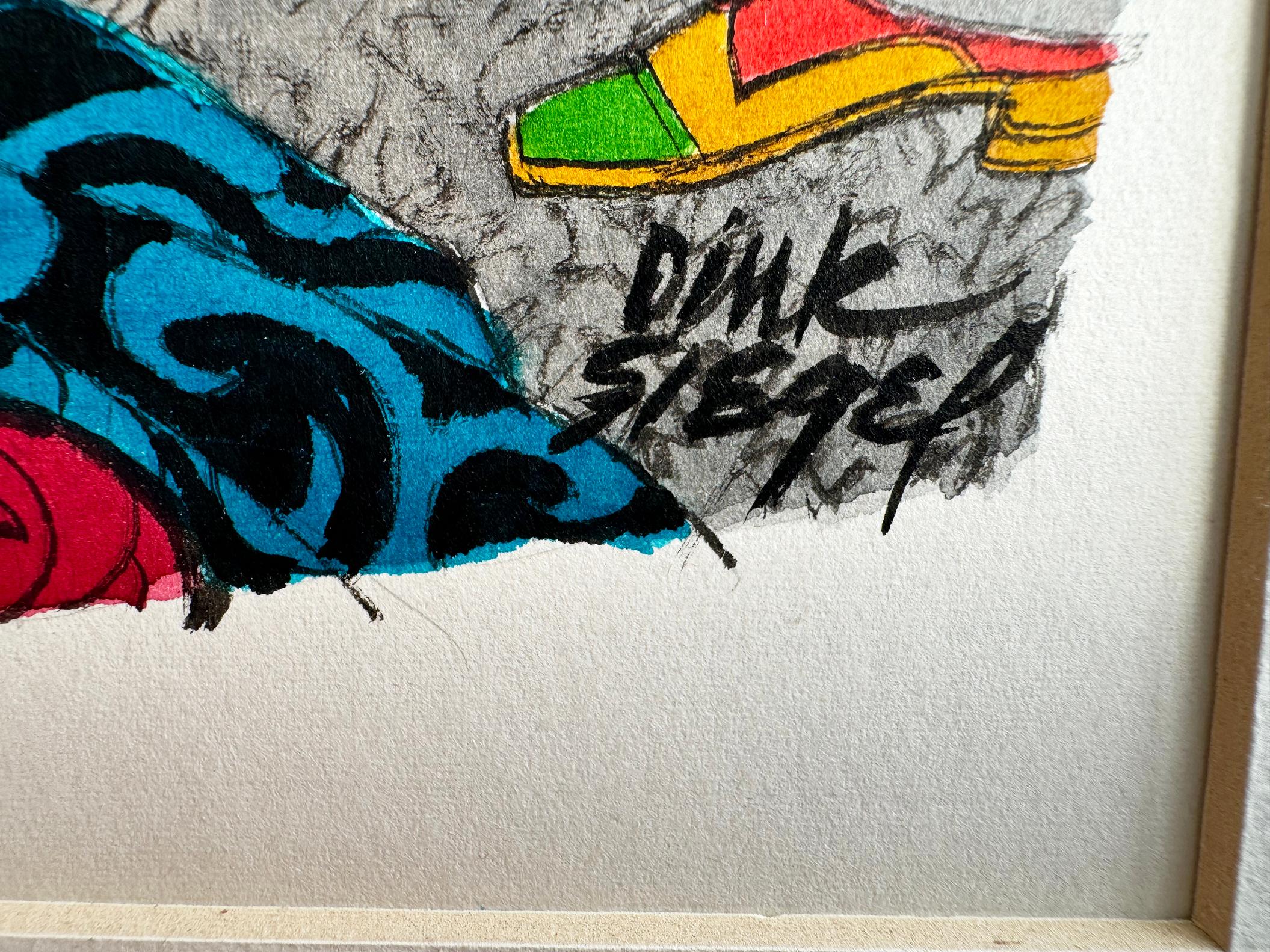 Sesso a tre - Scambisti - Cocktail party anni '70 - Cartone animato di Playboy in vendita 9