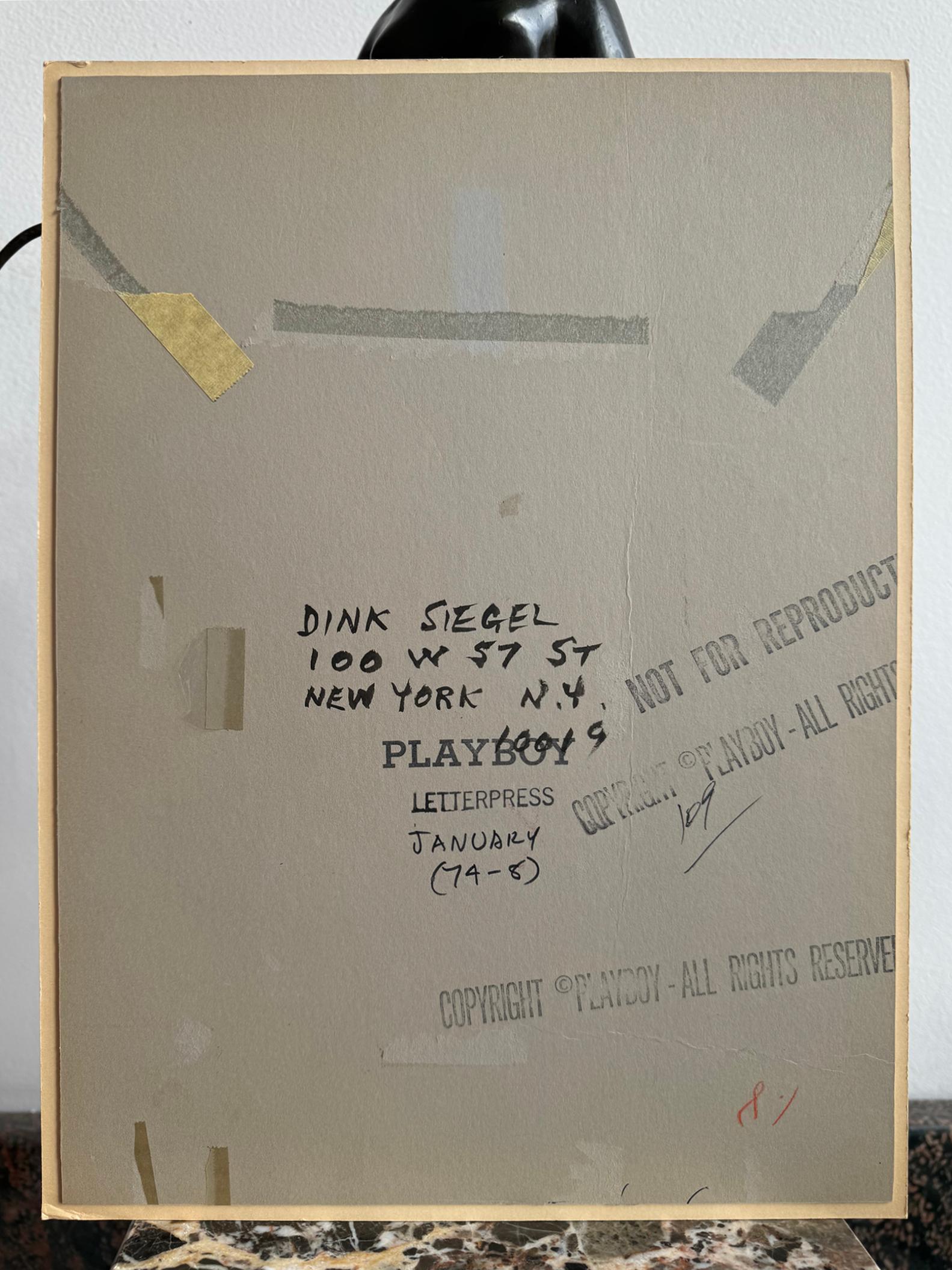 Sesso a tre - Scambisti - Cocktail party anni '70 - Cartone animato di Playboy in vendita 10