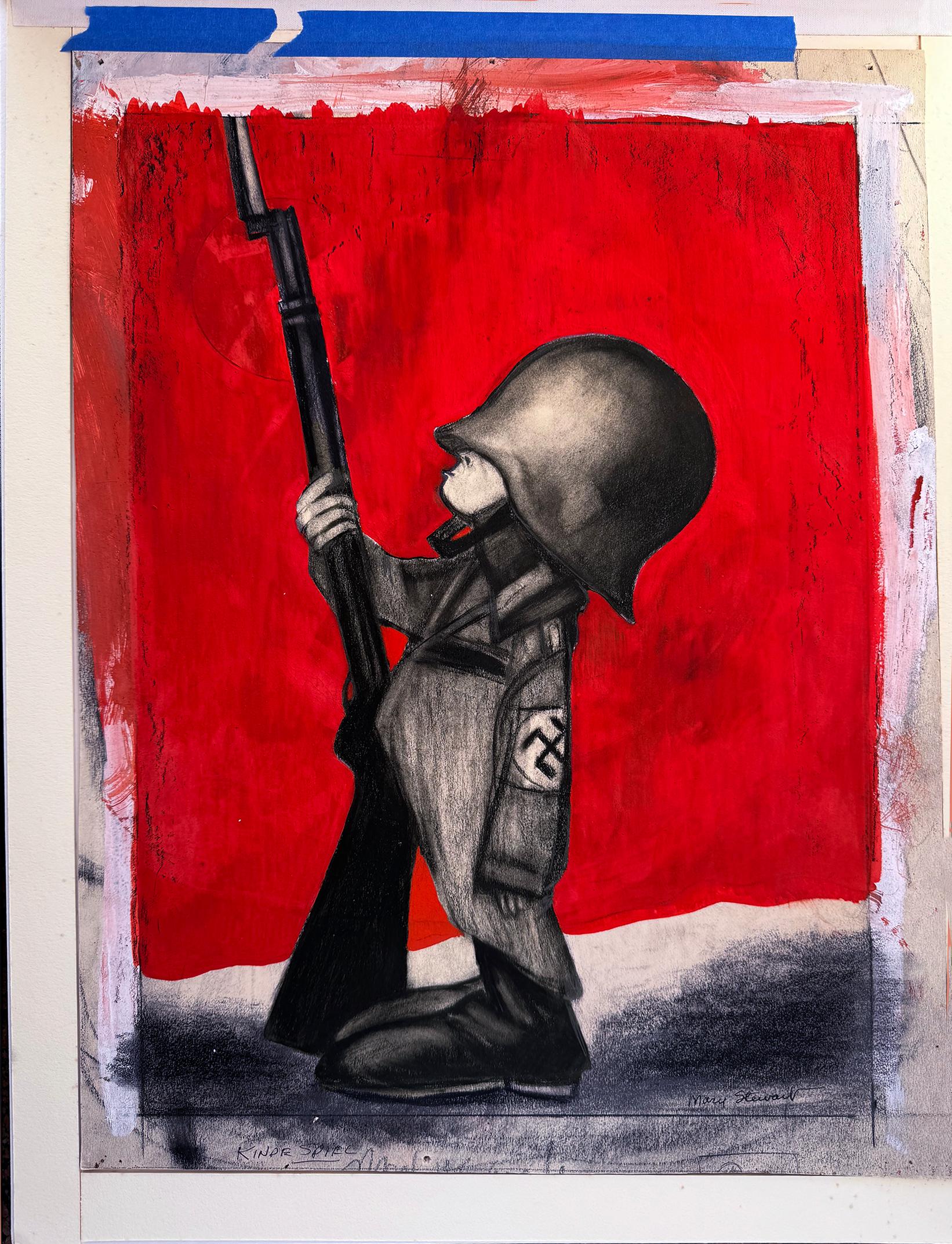 Cartel antinazi de la II Guerra Mundial - Hermana de Jimmy Stewart en venta 3