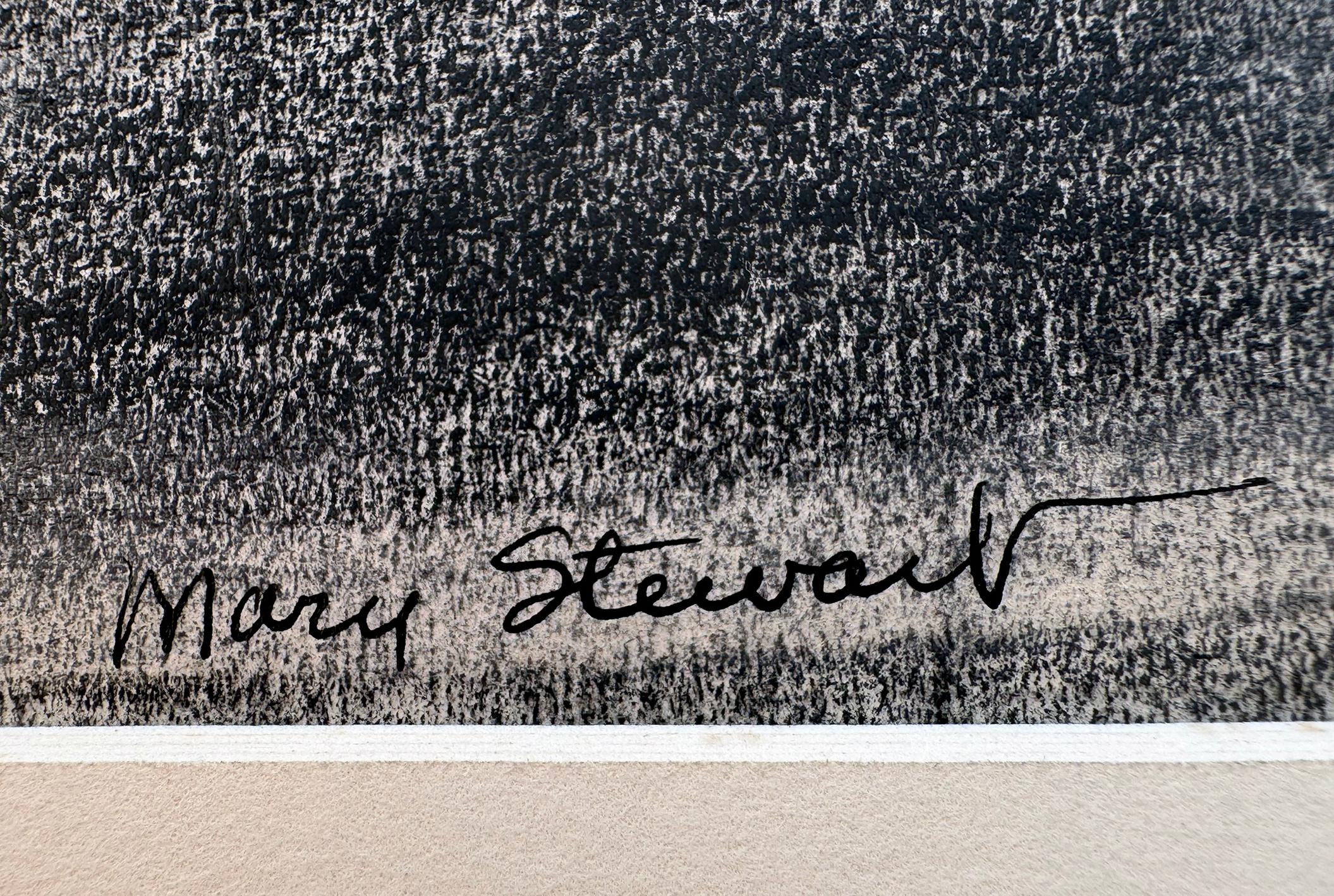 Cartel antinazi de la II Guerra Mundial - Hermana de Jimmy Stewart - Portrait Rojo de Mary Stewart